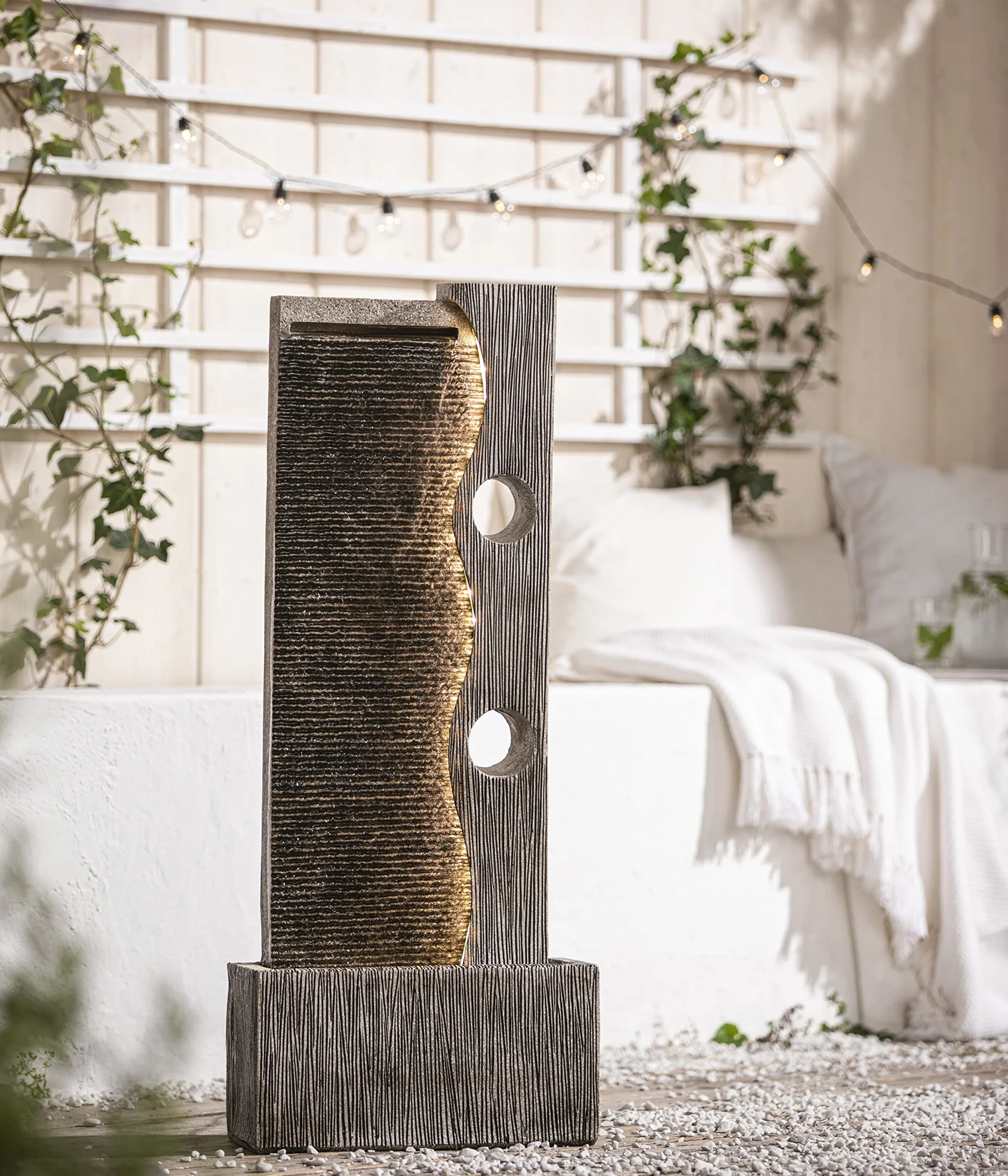 Dehner Eclipse Fontanna Ogrodowa, Wielokolorowy, 100 x 40 x 19,8 cm