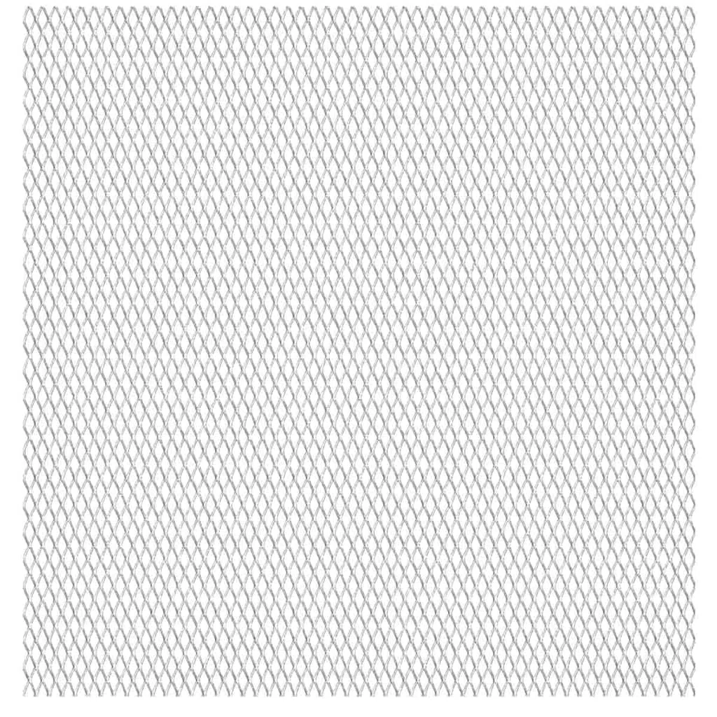 Mata siatkowa z metalu rozciąganego ze stali nierdzewnej, 100 x 85 cm, 30 x 17 mm, wielkość oczek 2,5 mm, grubość drutu 2,5 mm, pole ogrodzenia, ochrona przed wzrokiem, ogrodzenie ogrodowe