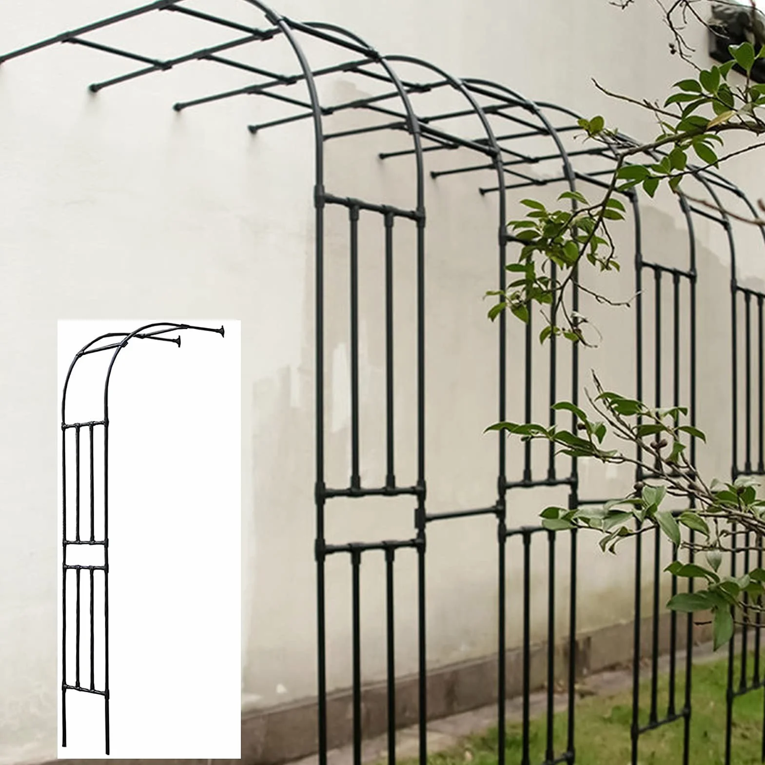 łuk różany, półłuk, odporny na warunki atmosferyczne, altanka ogrodowa, pawilon ogrodowy, pergola, pomoc do wspinaczki, łuk do roślin pnących, półłuk różany do wewnątrz/na zewnątrz, na trawnik, na wesele