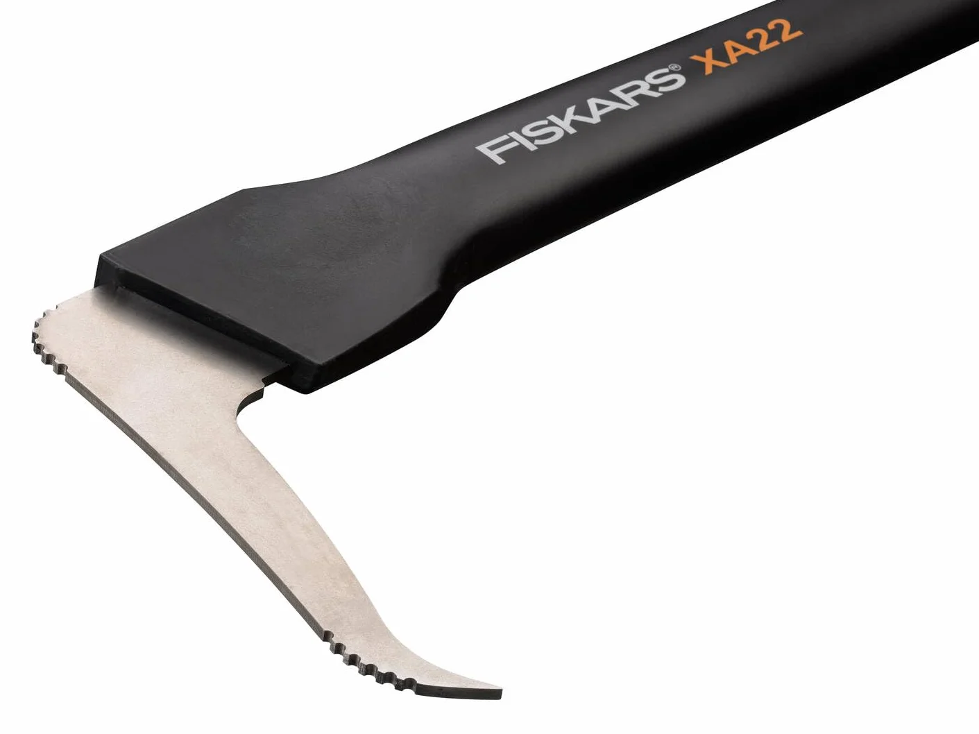 Fiskars Saper ręczny do obróbki drewna, długość: 78,5 cm, ostrze z hartowanej stali/rękojeść z tworzywa sztucznego wzmocnionego włóknem szklanym, osłona ochronna w zestawie, czarny/pomarańczowy, Wood