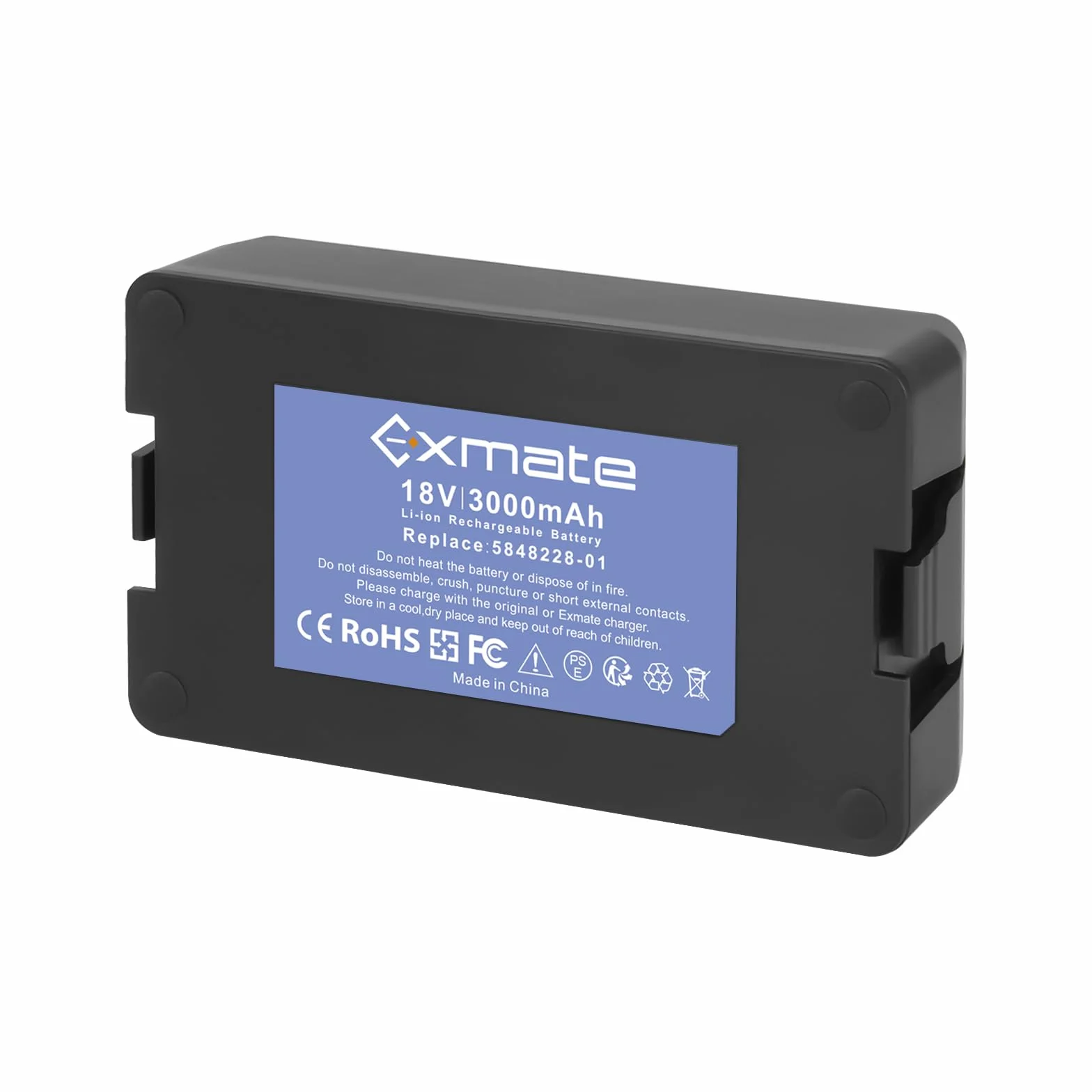 Exmate 18 V 3000 mAh akumulator zamienny do Husqvarna Automower 115H 2020, Husqvarna Automower 305 2020, Automower 310 2020, Automower 315, Automower 315X Limited 2020, Sileno City，Sileno Life