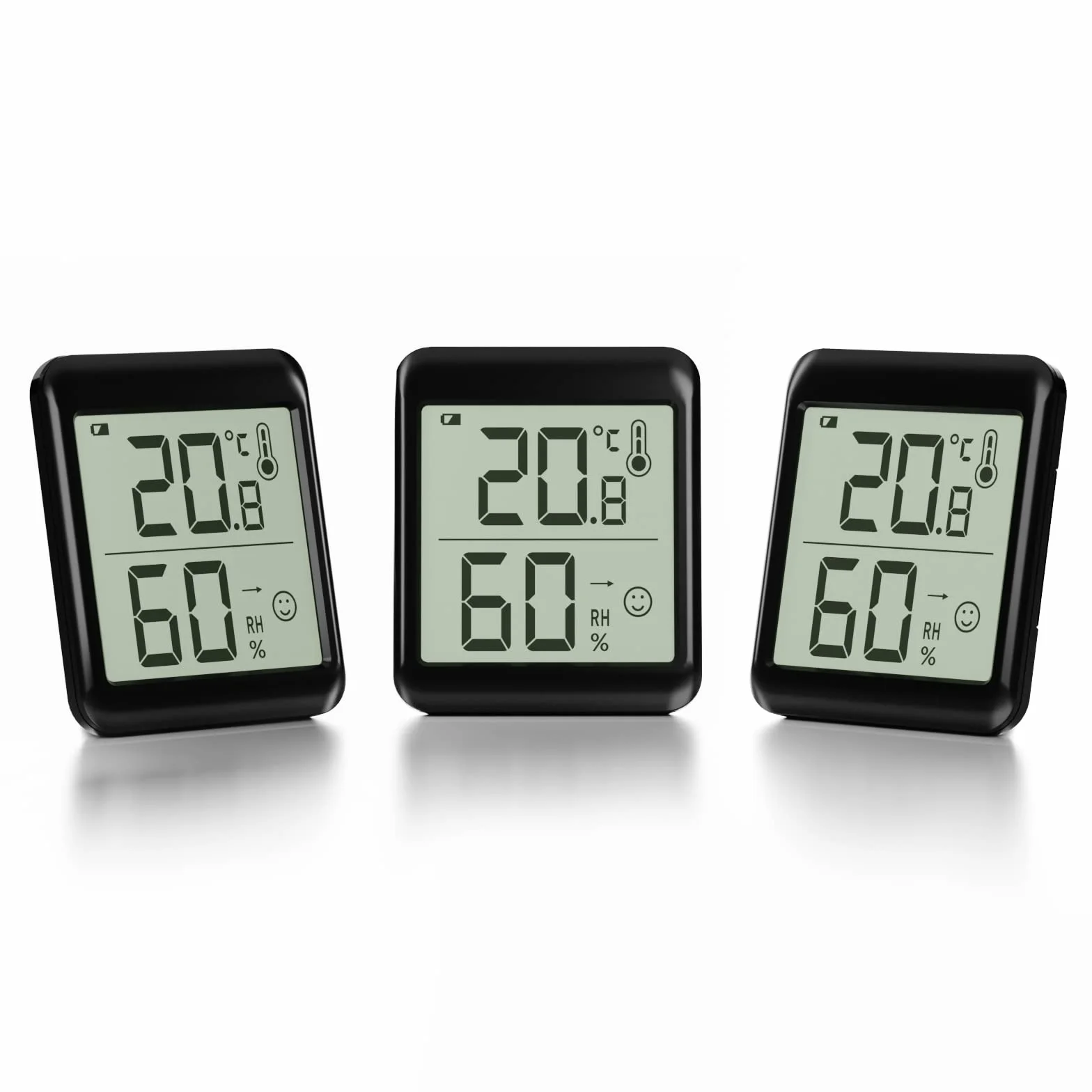 3 szt. Cyfrowy termometr higrometr wewnętrzny mini termohigrometr miernik termohigrometr pomiar temperatury i wilgotności w domu Pomiar środowiska domowego