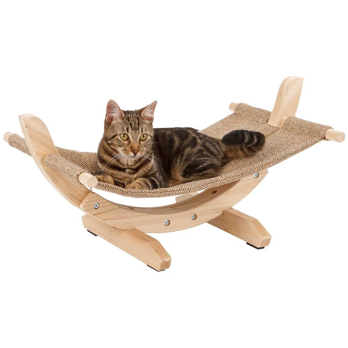 Kerbl hamak Siesta 2.0 z drewnianą ramą, 61 x 37 x 29 cm, brązowy