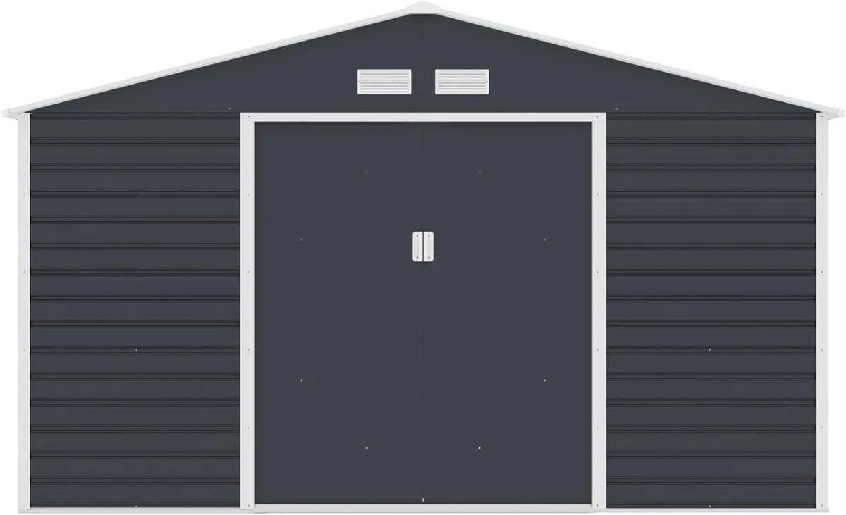 Domek ogrodowy G21 GAH 1085-340 x 319 cm, szopa na maszt – łatwy montaż, 10,9 m² (antracytowa)