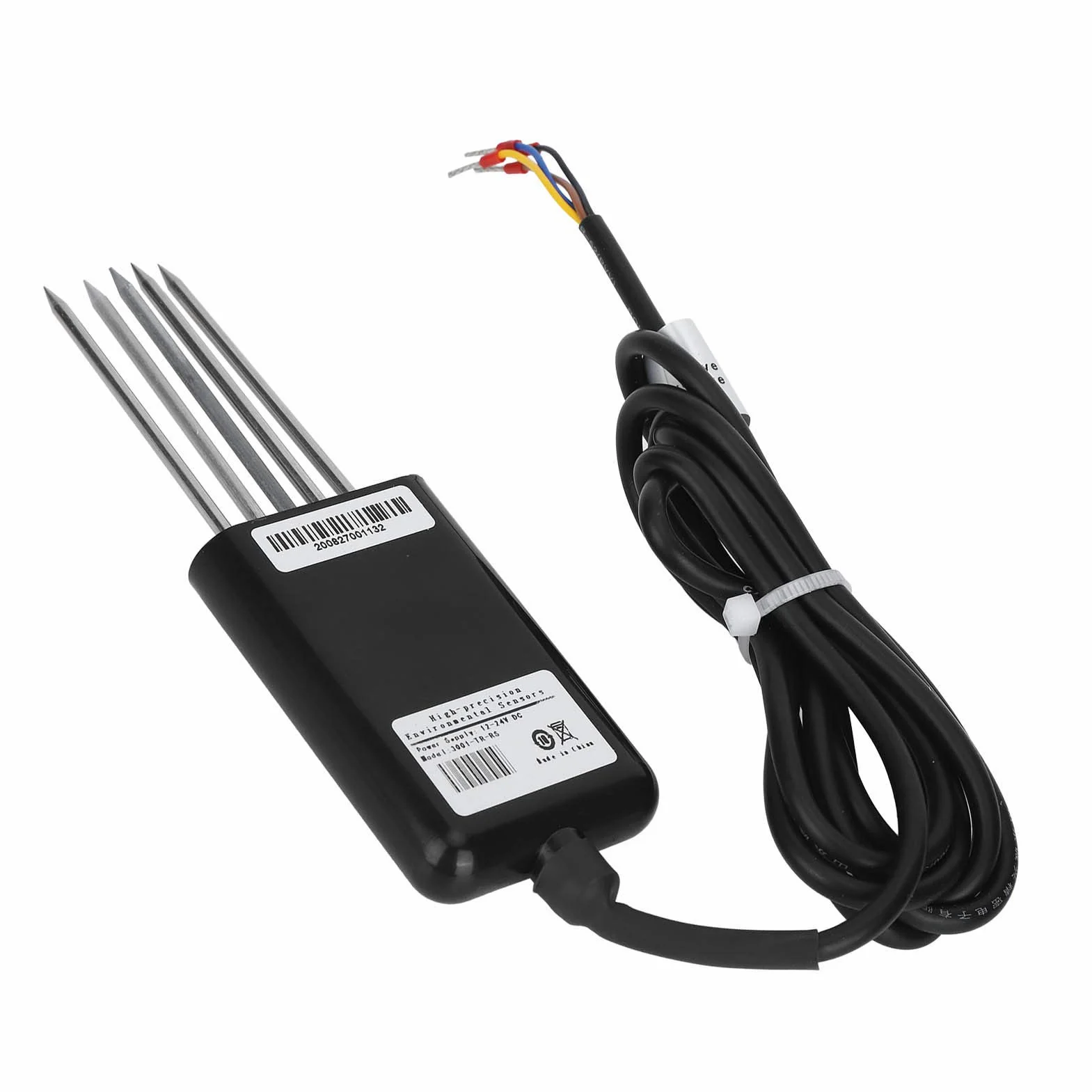 Czujnik Gleby Tester pH NPK Wilgotności EC Przewodności Temperatury IP68 13,8x4,5 cm Plastik Stal Żywica Epoksydowa