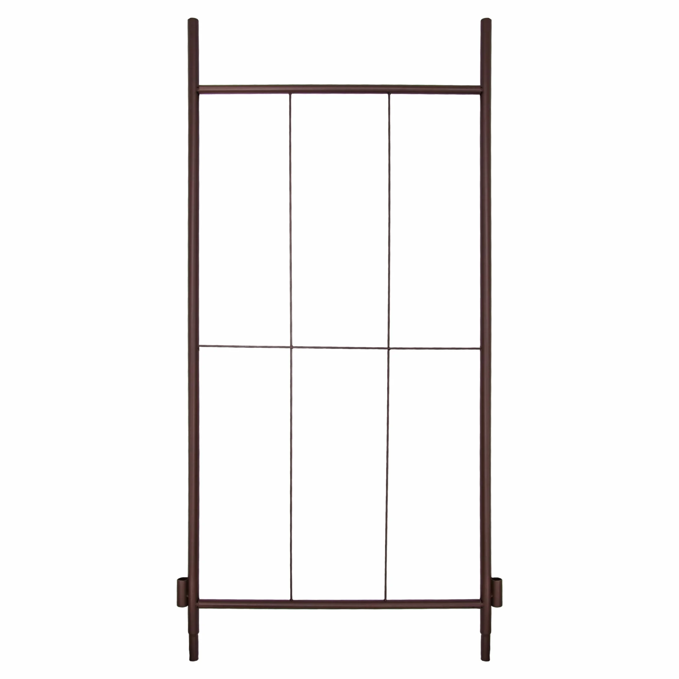 Metalowy pawilon z różami w kolorze rdzawym brązowym – 270 x 200 cm – stalowa kratka dla roślin pnących malowana proszkowo, okrągły pawilon z dużą kopułą, łuk różany, pomoc dla roślin pnących