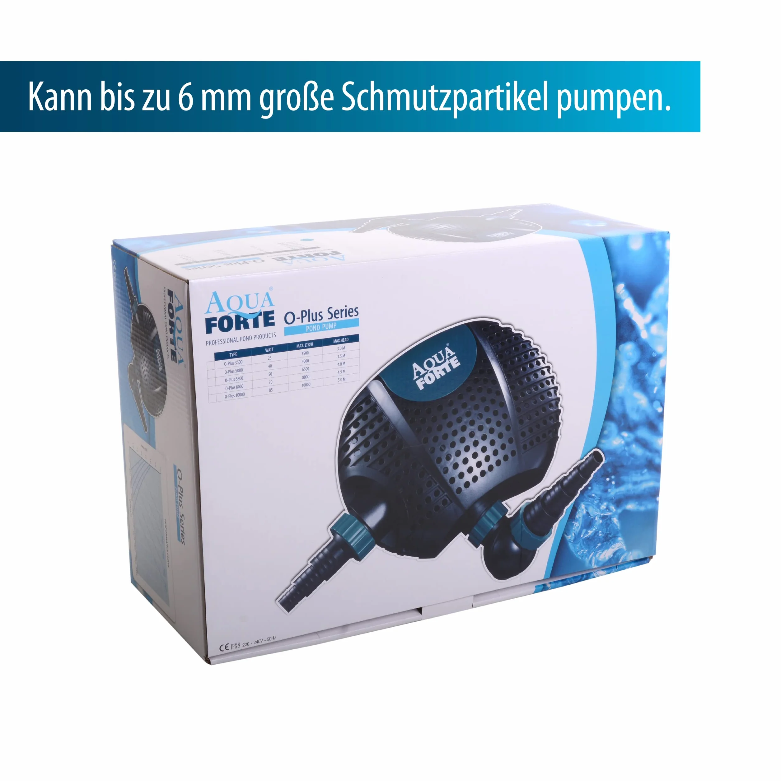 Aquaforte O-Plus 20000 Pompa Filtrująca, Czarny/Żółty, 30 x 43 x 18.5 cm