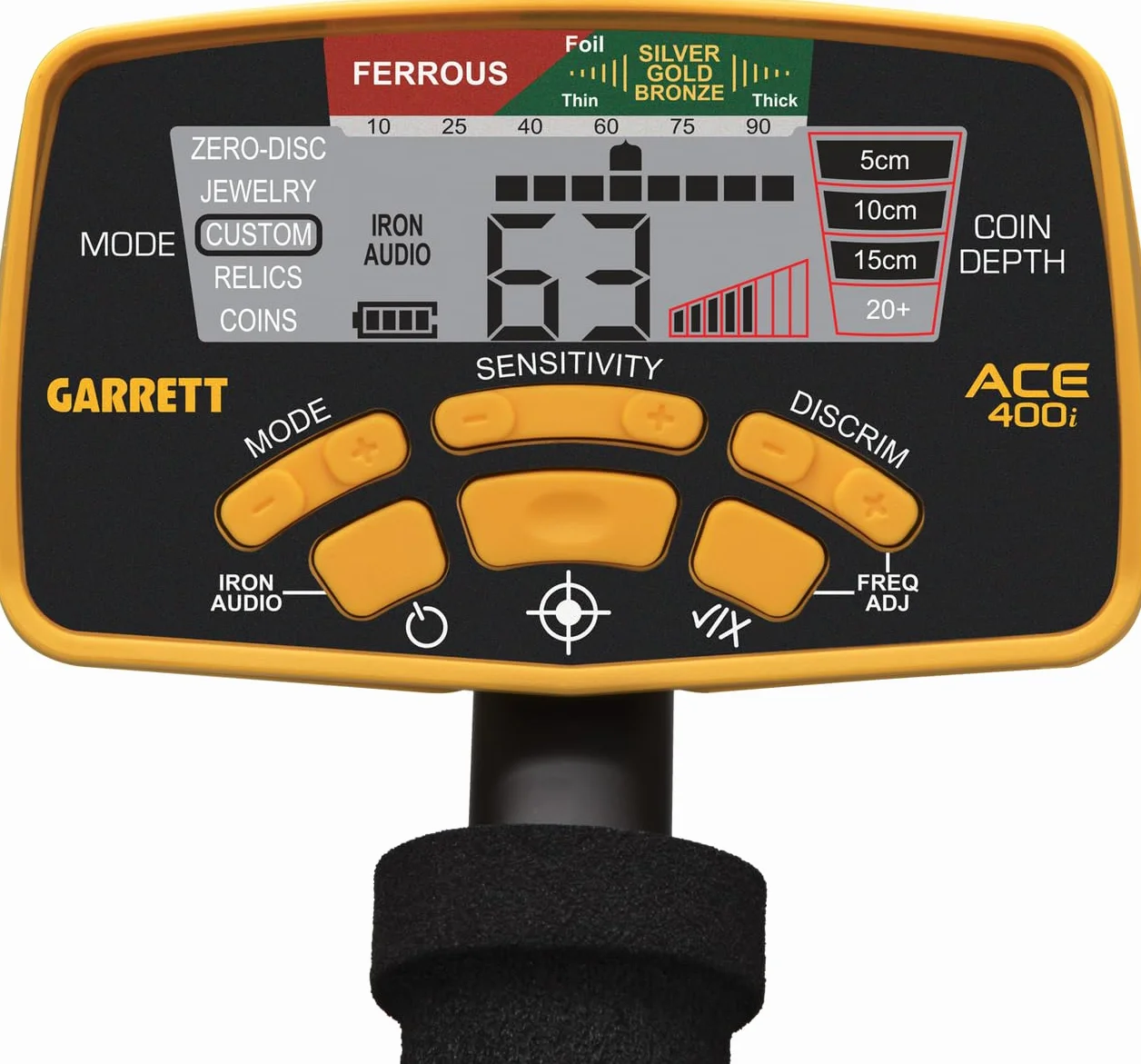 Garrett ACE 400i Wykrywacz Metali, Wielokolorowy, Standard