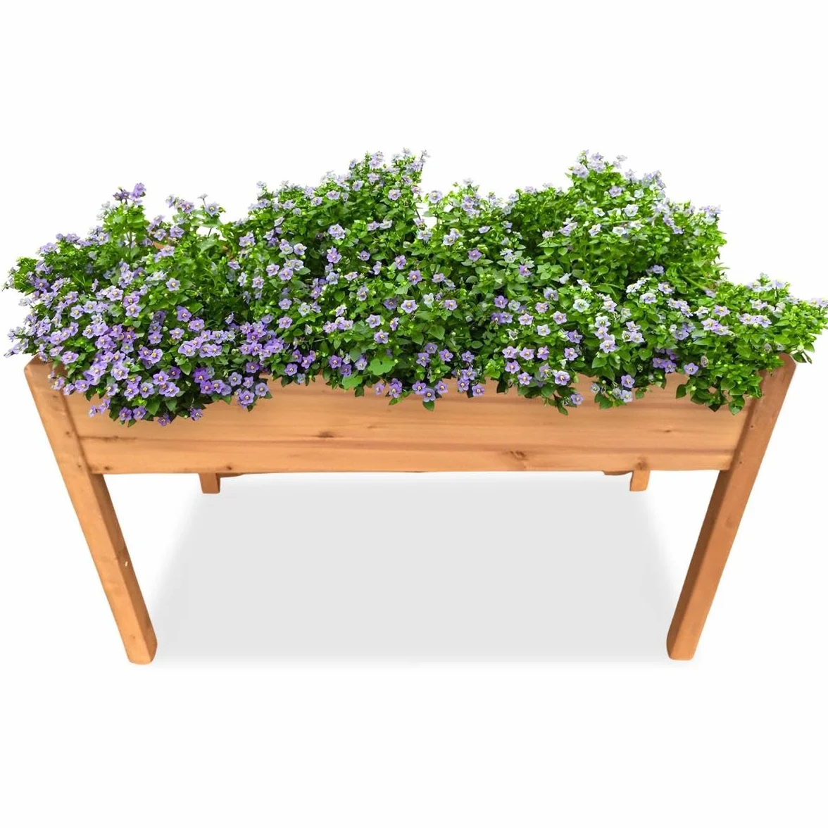 Donica drewniana FSC 126x60x76 cm do ogrodu balkonu tarasu