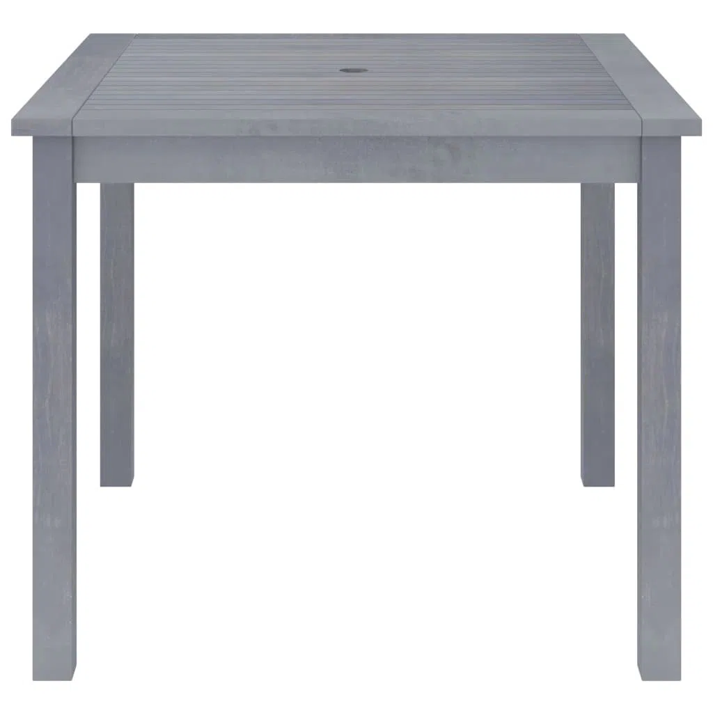 stół ogrodowy z litego drewna akacjowego, 88 x 88 x 74 cm, na taras i do patio, wytrzymały stół do jadalni o ponadczasowym wzornictwie i łatwej w pielęgnacji powierzchni, odporne na warunki