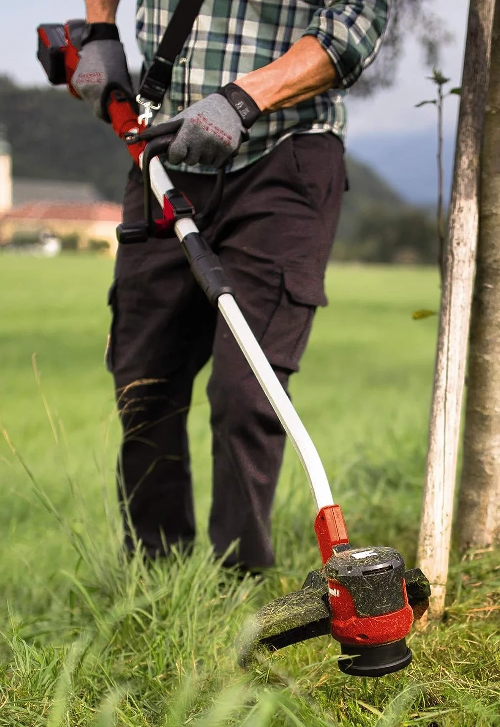Einhell Podkaszarka akumulatorowa GE-CT 36/30 Li E-Solo Power X-Change (Li-ion, 2x18 V, 9000 obr./min, elektr. regulacja prędkości, wał dzielony, uchwyt Softgrip, bez akumulatora i ładowarki)