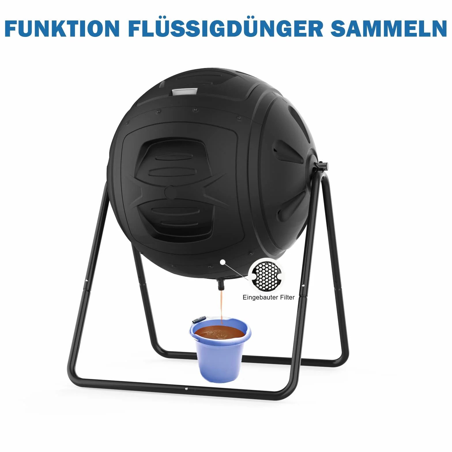 SQUEEZE master Kompostownik 130L z korkiem spustowym do ogrodu