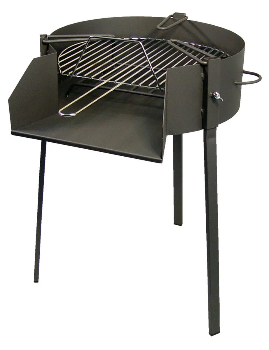 Imex El Zorro 71580 Okrągły grill z uchwytem do paelli, średnica 40 x 75 cm, CZARNY