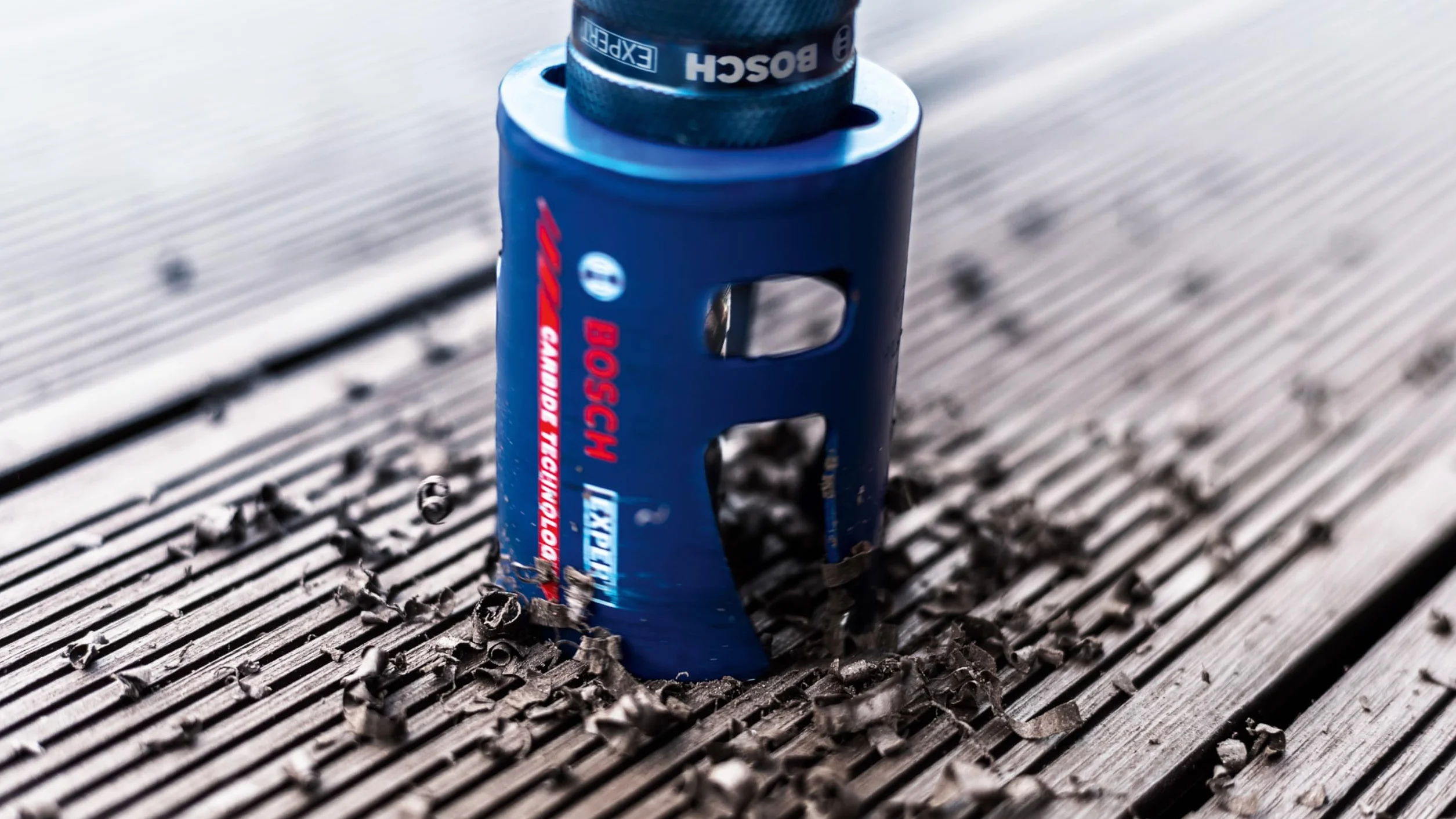 Bosch 1x Otwornica EXPERT Construction Material PC Plus (do Miękkie drewno, Płyta wiórowa, Ø 140 mm, Professional Akcesoria Wiertarki)