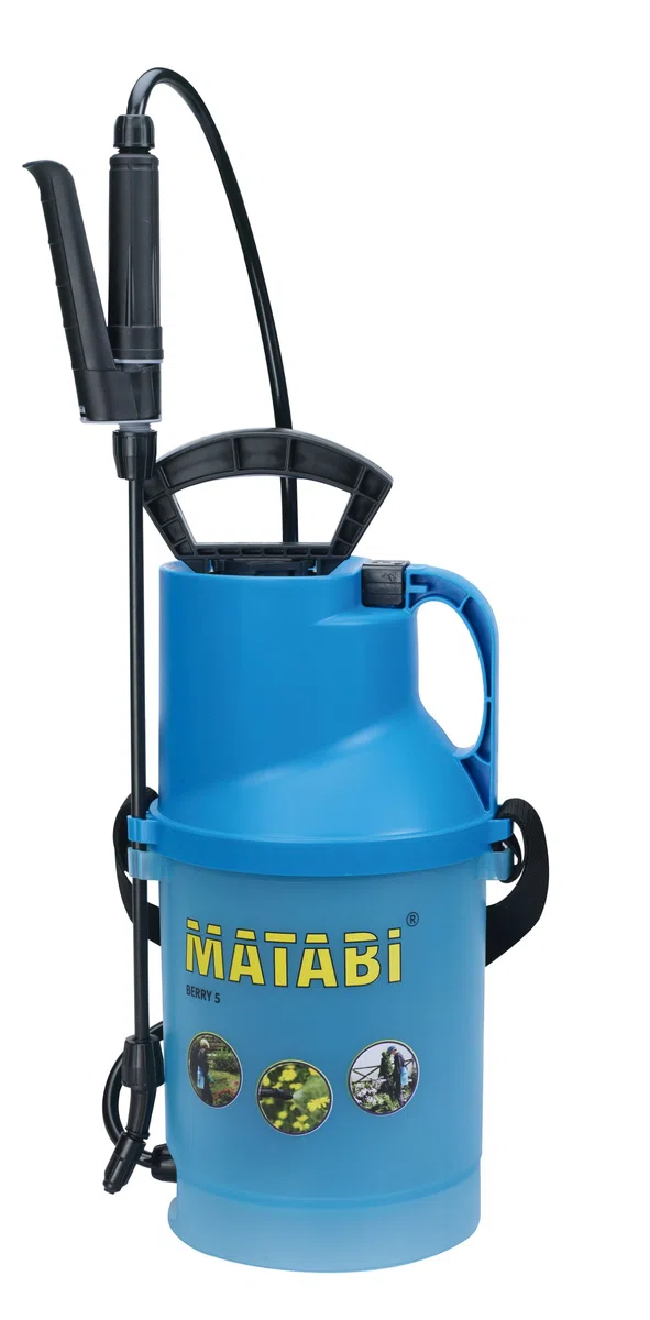 Matabi BERRY 5 – Opryskiwacz ciśnieniowy 3,5 l – uchwyt zintegrowany – zbiornik półprzezroczysty – łatwy w użyciu – ogród – Hiszpania