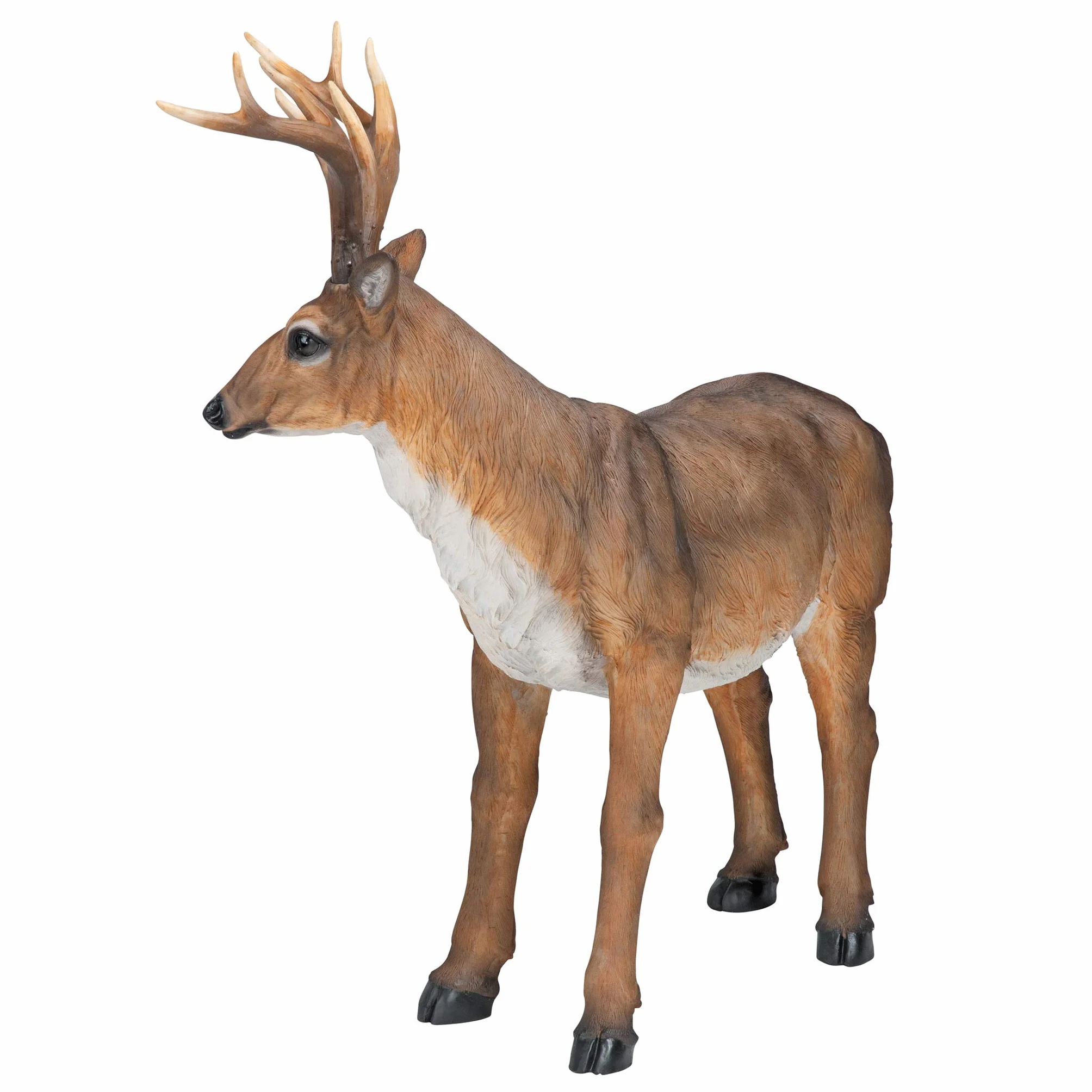 Design Toscano JQ7105 Big Rack Buck Deer Garden Decoy Animal Statue, 71 cm, żywica poliestrowa, pełny kolor