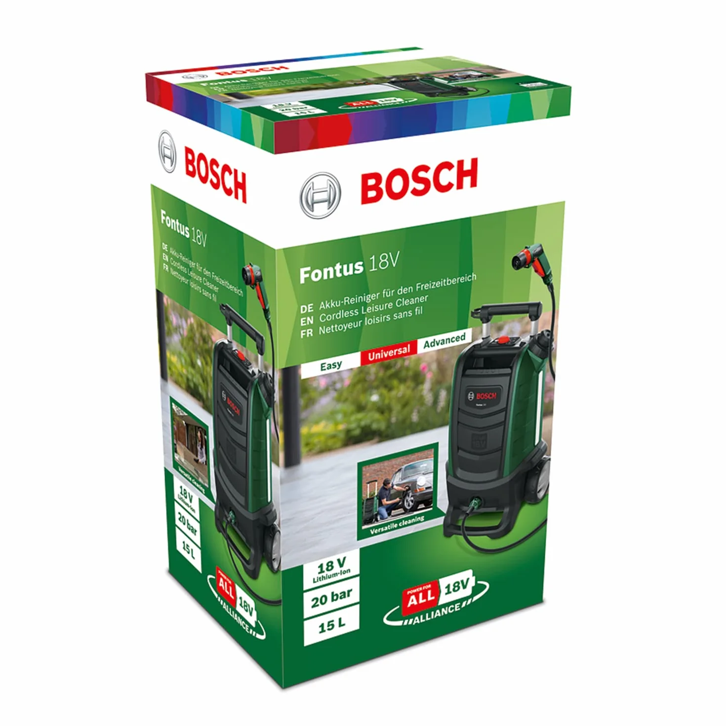 Bosch Fontus 18 V akumulator do czyszczenia na zewnątrz