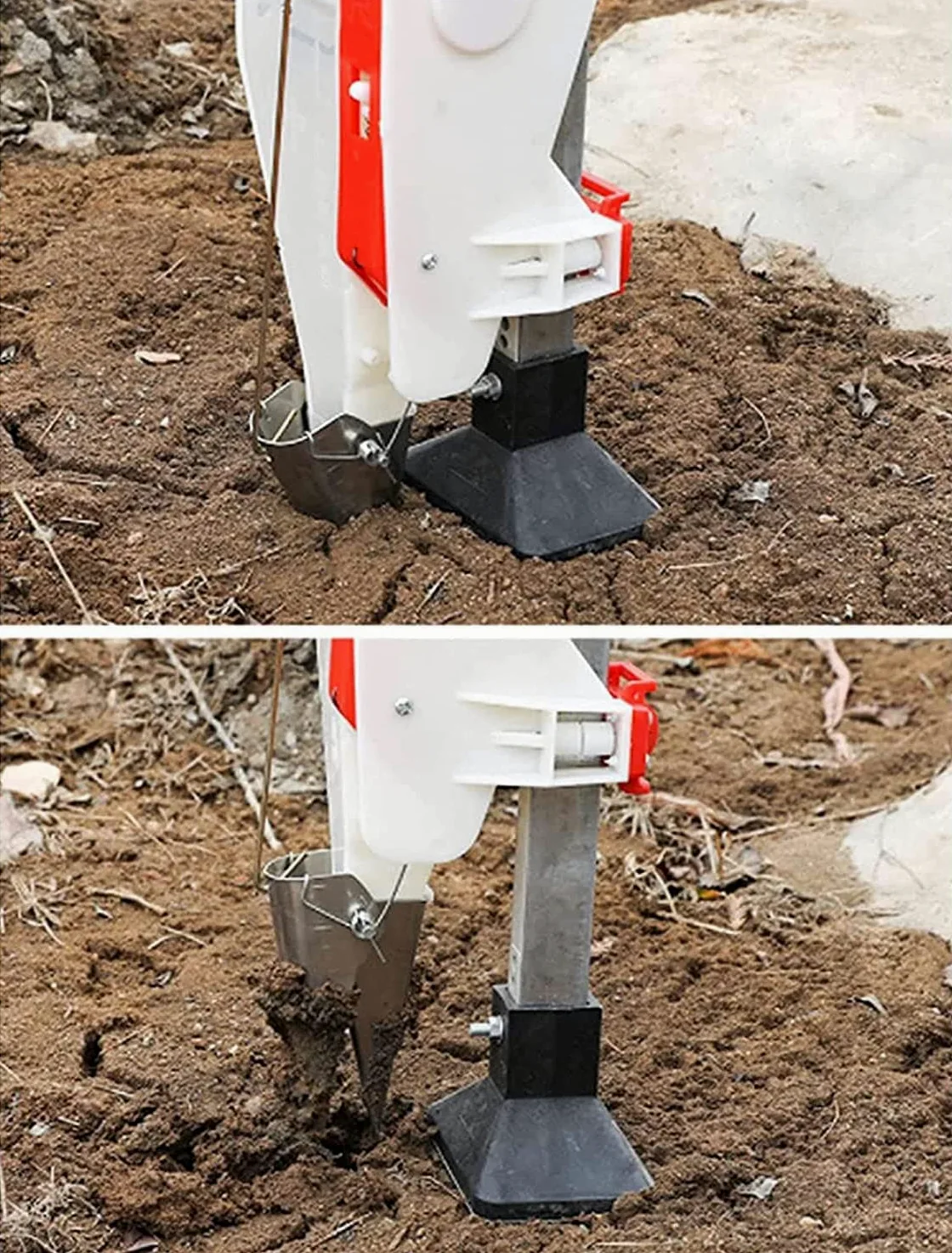Ręczny siew sadzarki artefakt Transplanter Ręczna maszyna do siewu sadzonek Narzędzia do sadzenia roślin do ogrodu Kukurydza Orzeszki ziemne Maszyna do siewu nawozów Nasiona Nawóz Ogród Ogrodowy