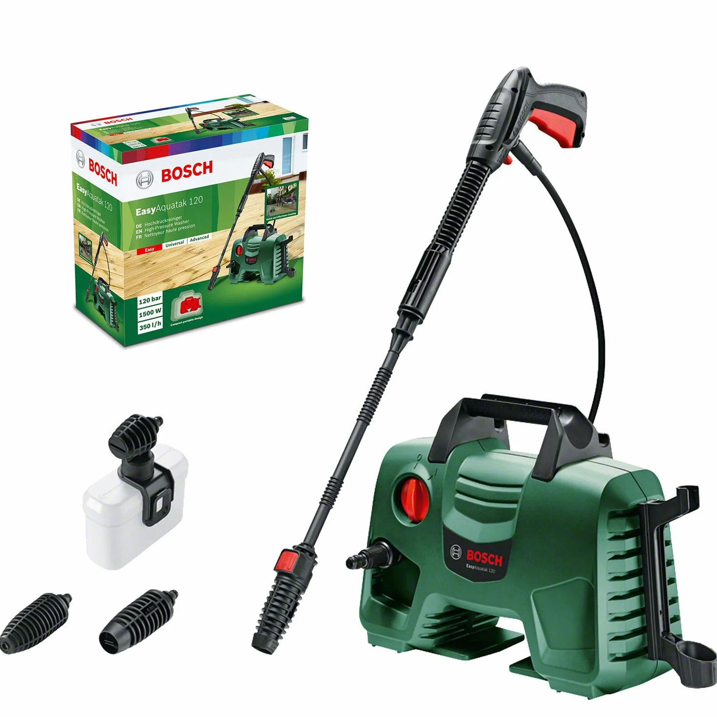 Myjka wysokociśnieniowa EasyAquatak 120 marki Bosch (1500 W, ciśnienie: 120 barów, w kartonie)