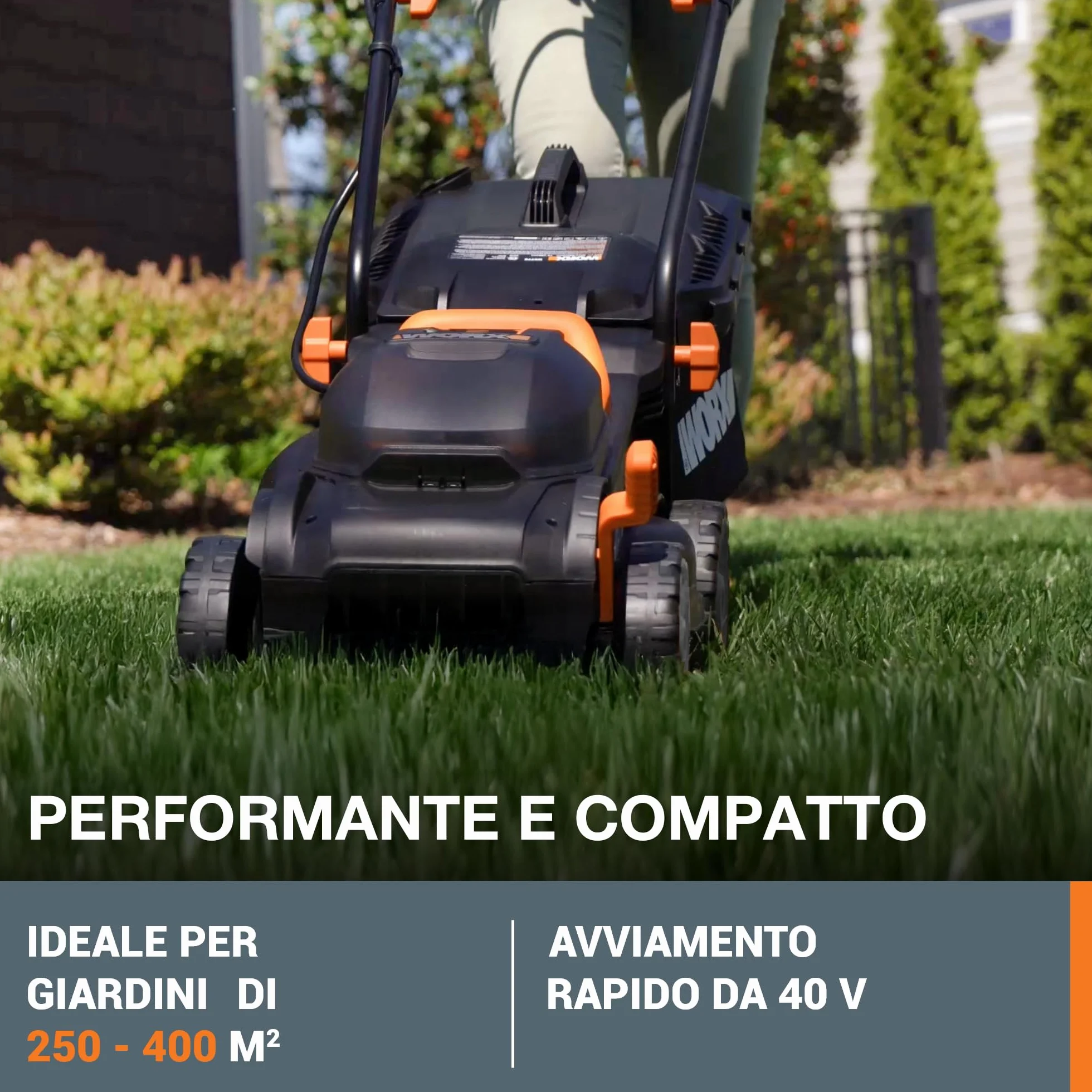 Worx Max Li-Ion Kosiarka 34 cm Czarny