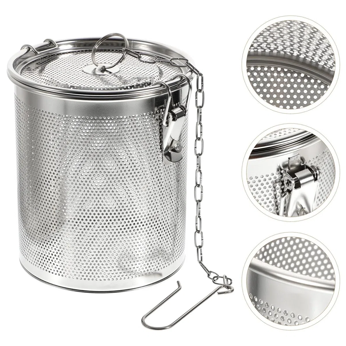 Przesiewacz do mąki, Sito do mąki 1 szt. Stal nierdzewna Przyprawa Zupa Sitko: Drobne oczka Koszyk Separacyjny Luźne Liście Herbaty Infuser Sitka