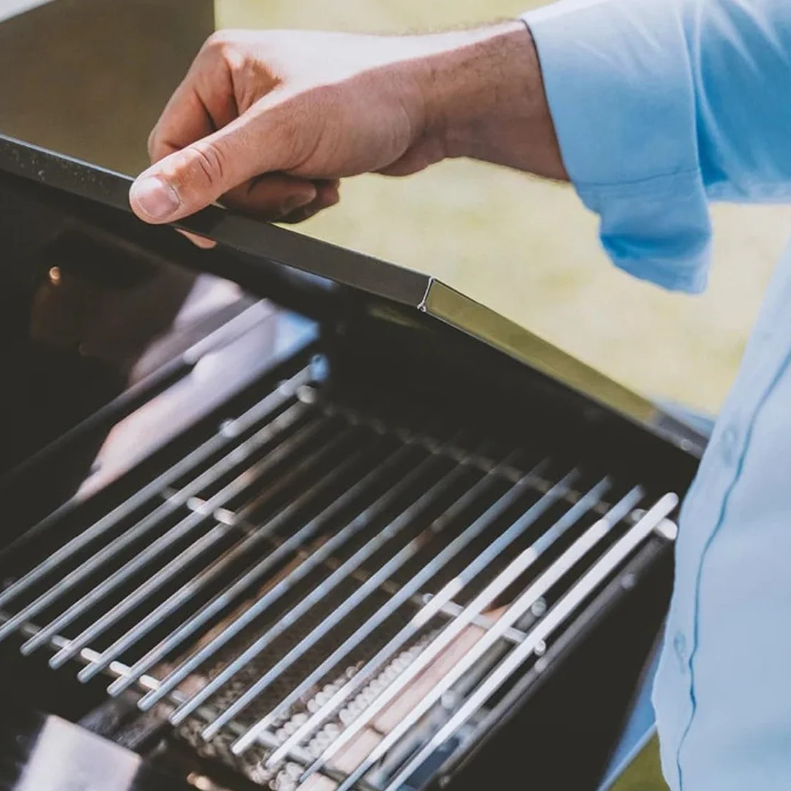 GORILLER BLACKBACK S1 kuchnia outdoorowa, grill gazowy XXL z obudową ze stali nierdzewnej, zintegrowana lodówka, kran, czarny