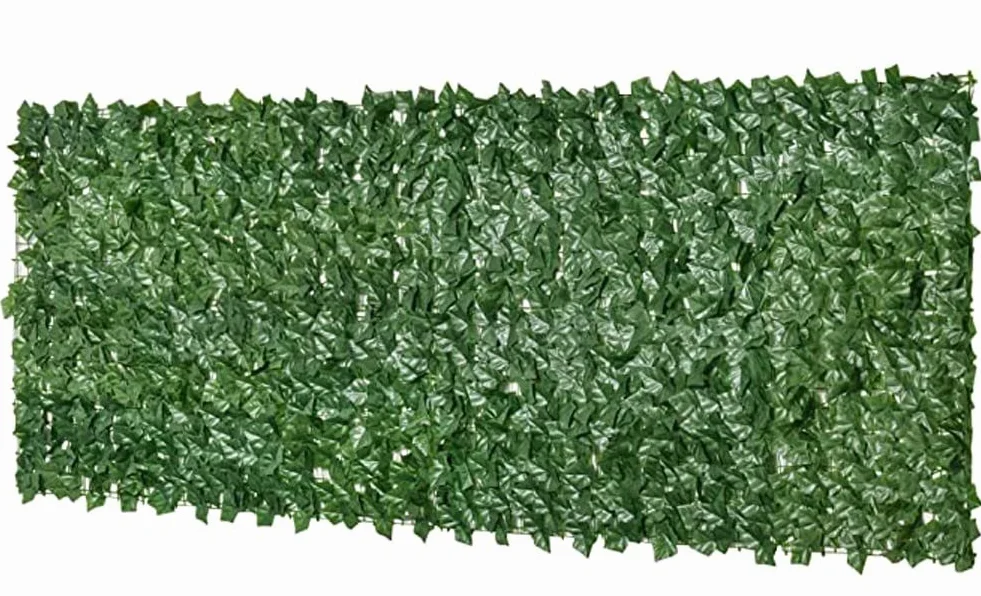 Sztuczna rolka do żywopłotu do balustrady, 1,5 x 12 m, sztuczna zieleń, osłona ogrodzenia ogrodowego, zapewniająca prywatność i dekorację na zewnątrz