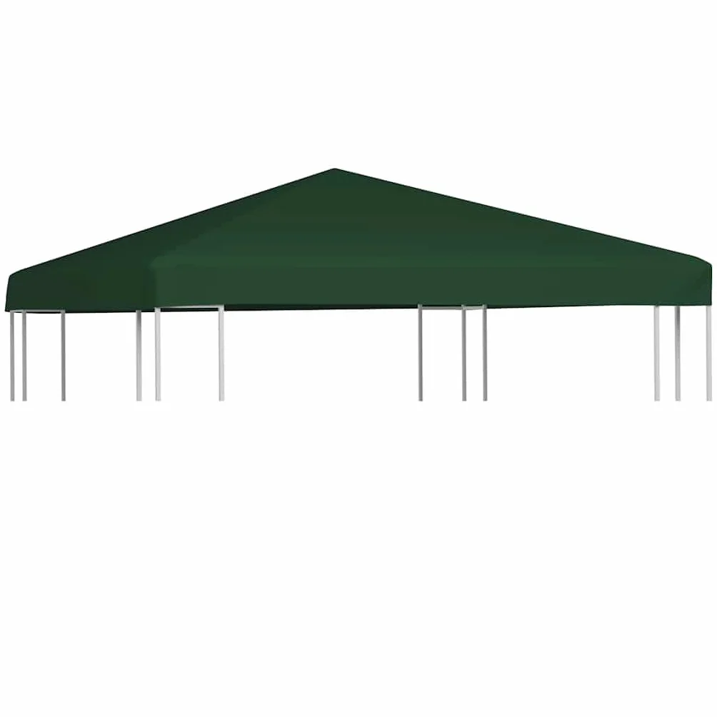 vidaXL Zadaszenie altany ogrodowej, 310 g/m², 3 x 3 m, zielone
