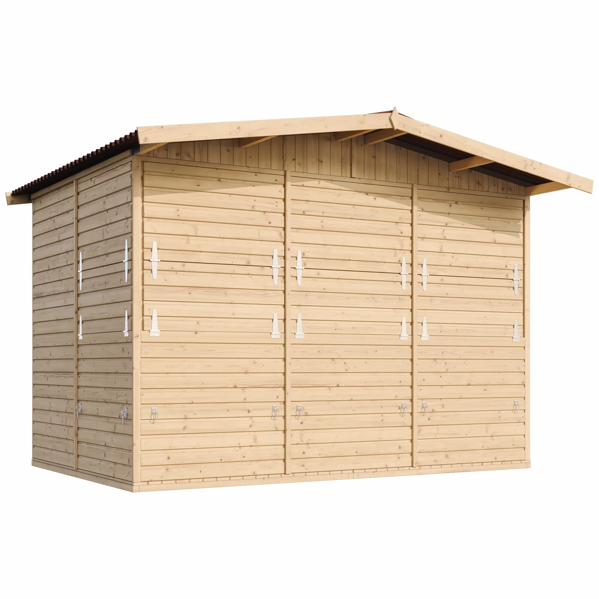 TIMBELA M150B Drewniany domek ogrodowy 200 x 300/6 m², sosna, świerk