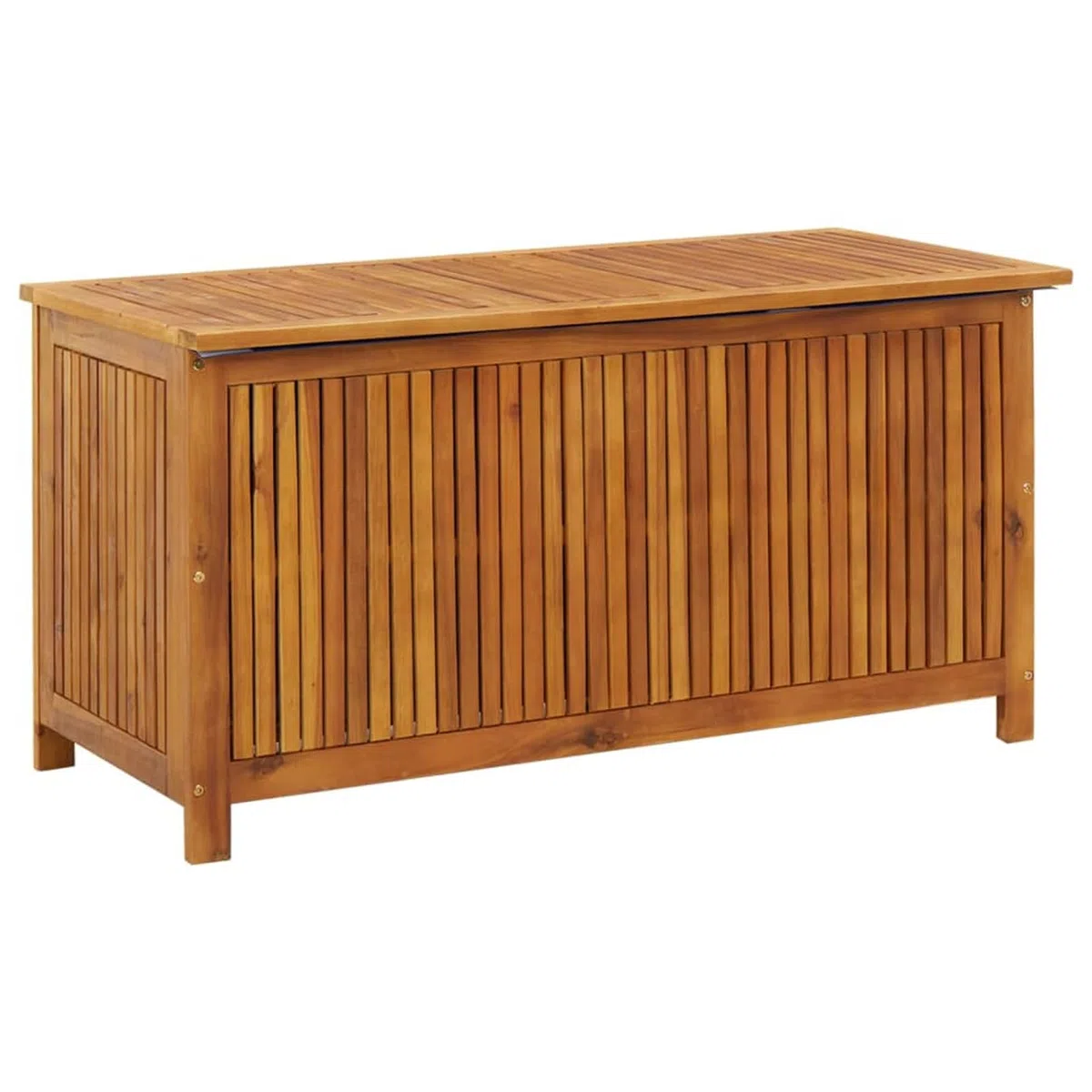 ShGaxin Schowek ogrodowy, zewnętrzna Arcon, Baul Garden Storage, ogrodowa skrzynia, skrzynia ogrodowa, lite drewno akacjowe 113 x 50 x 58 cm