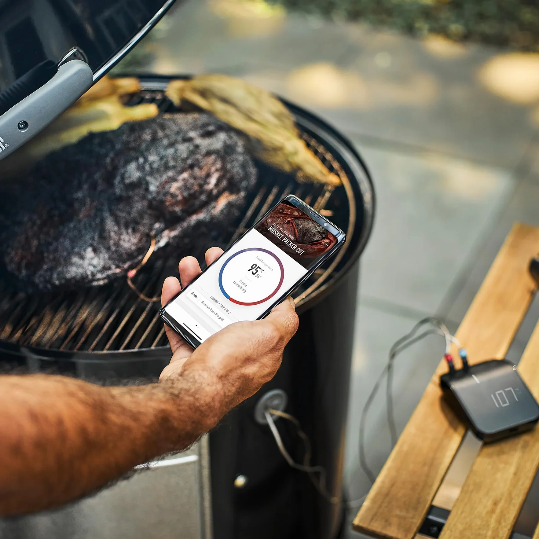 Weber Connect Smart Grilling Hub inteligentny termometr do mięsa Bluetooth, 4 sondy