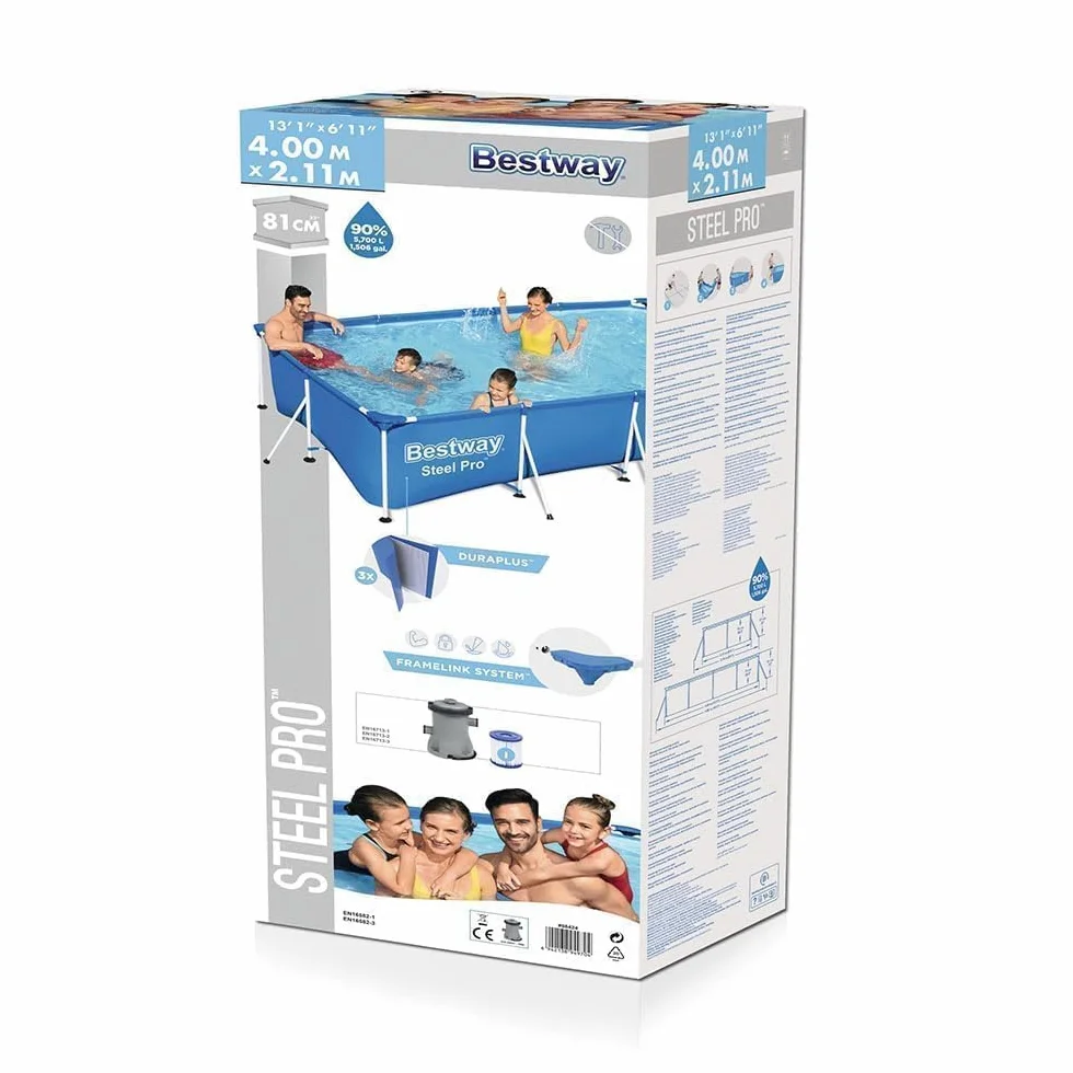Bestway 56424 Basen Rurowy Dla Dzieci 400 x 211 x 81 cm