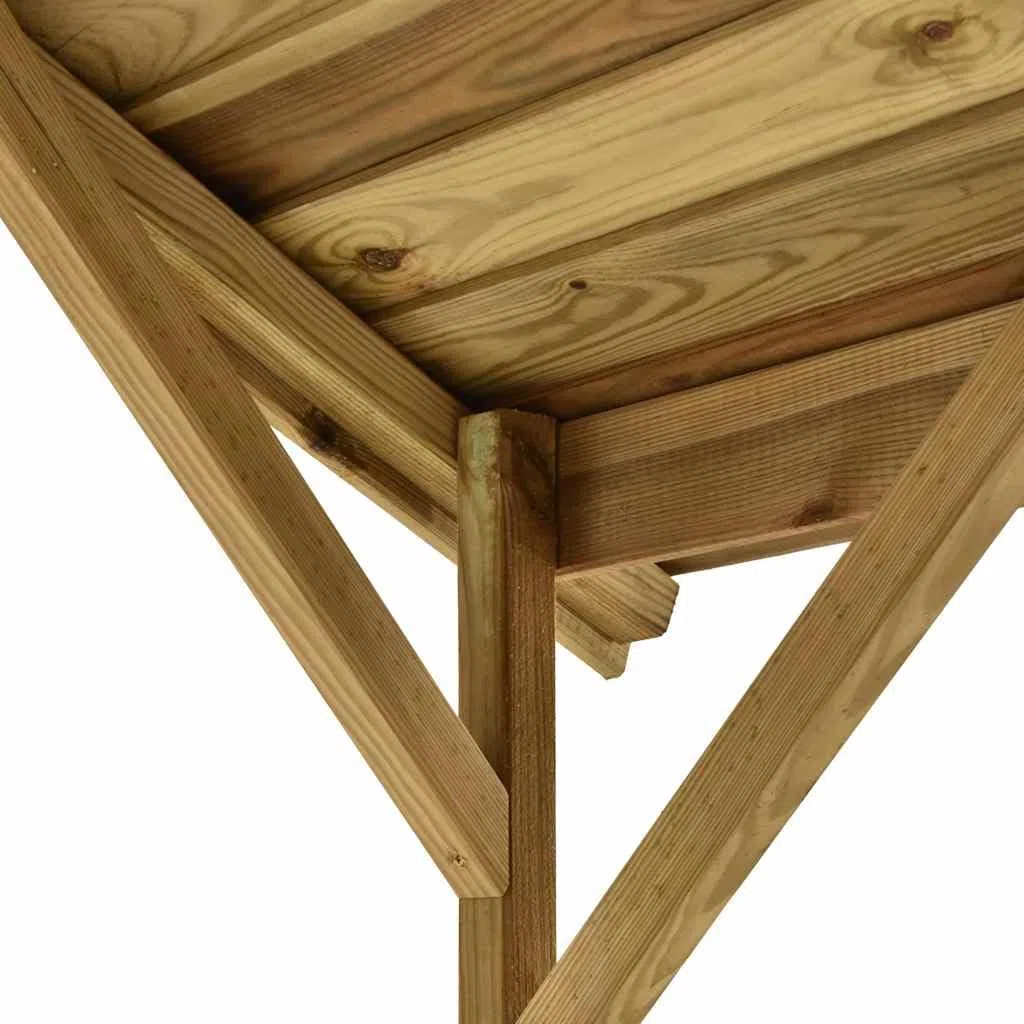 Pawilon grillowy, drewno sosnowe, impregnowane, 163,5 x 93 x 210 cm, odporny na warunki atmosferyczne, wodoszczelny, szopa ogrodowa, szopa na narzędzia, miejsce do przechowywania na balkon