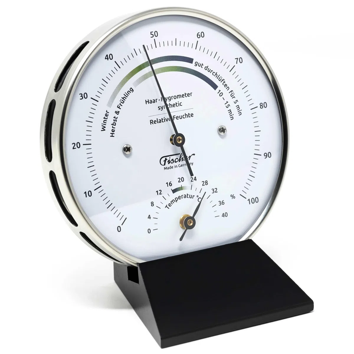 Fischer Hygrometer Life Klimatyczny drewniany podstawa [artykuł ogrodowy]