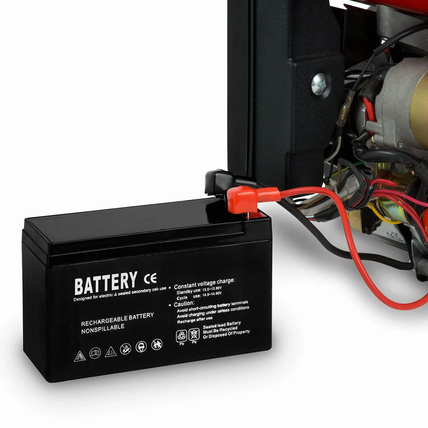 EBERTH Silnik Benzynowy 6,5 KM 4,8 kW 196 ccm 4-suwowy E-Start 12V