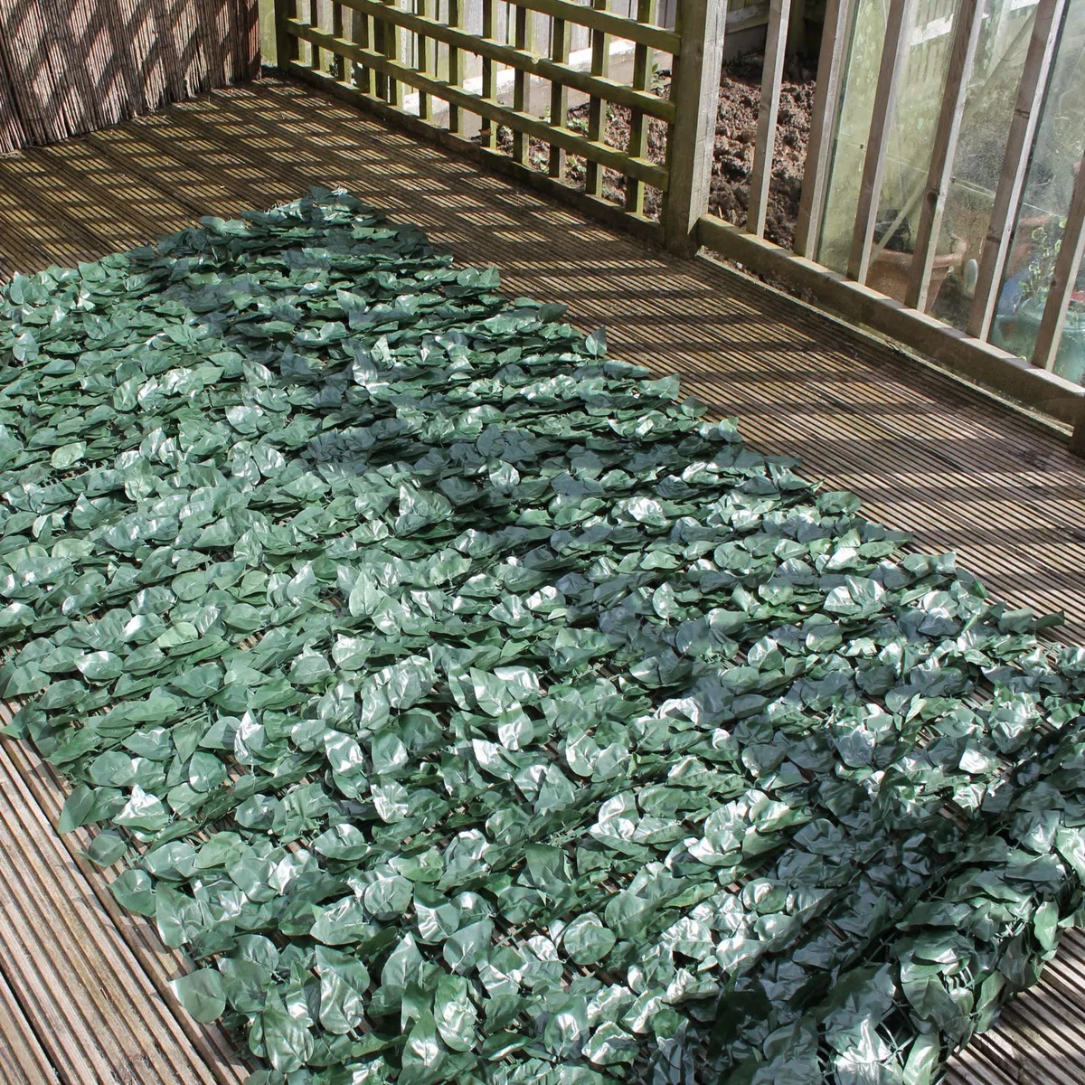 Zielona walijska siatka druciana, duży ekran ze sztucznym bluszczem, na ogrodzenie ogrodowe, 2 m x 3 m
