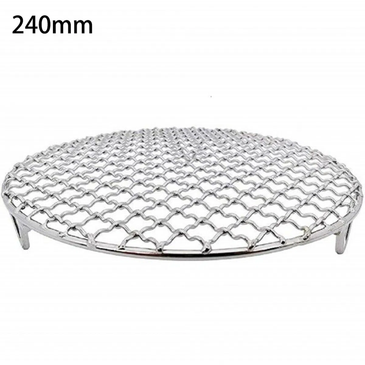 Artykuły do ​​pieczenia, Okrągły grill ze statywem, okrągły grill ze stali nierdzewnej, siatka druciana do grilla - ruszt do grilla, do gotowania/pieczenia żeberek, ciasteczek(240mm)