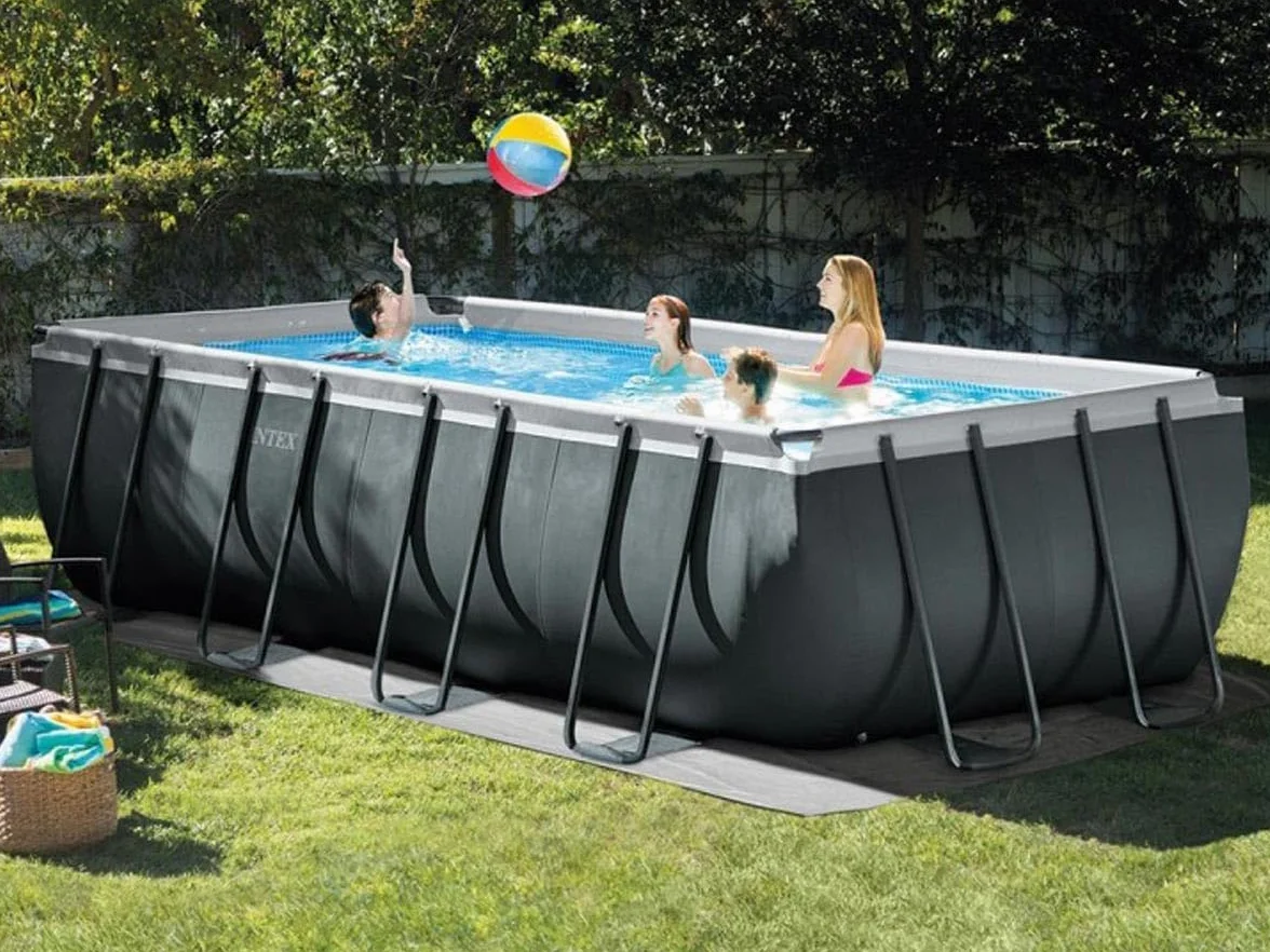 Intex Basen Ogrodowy, Szary, 45x24x132 cm
