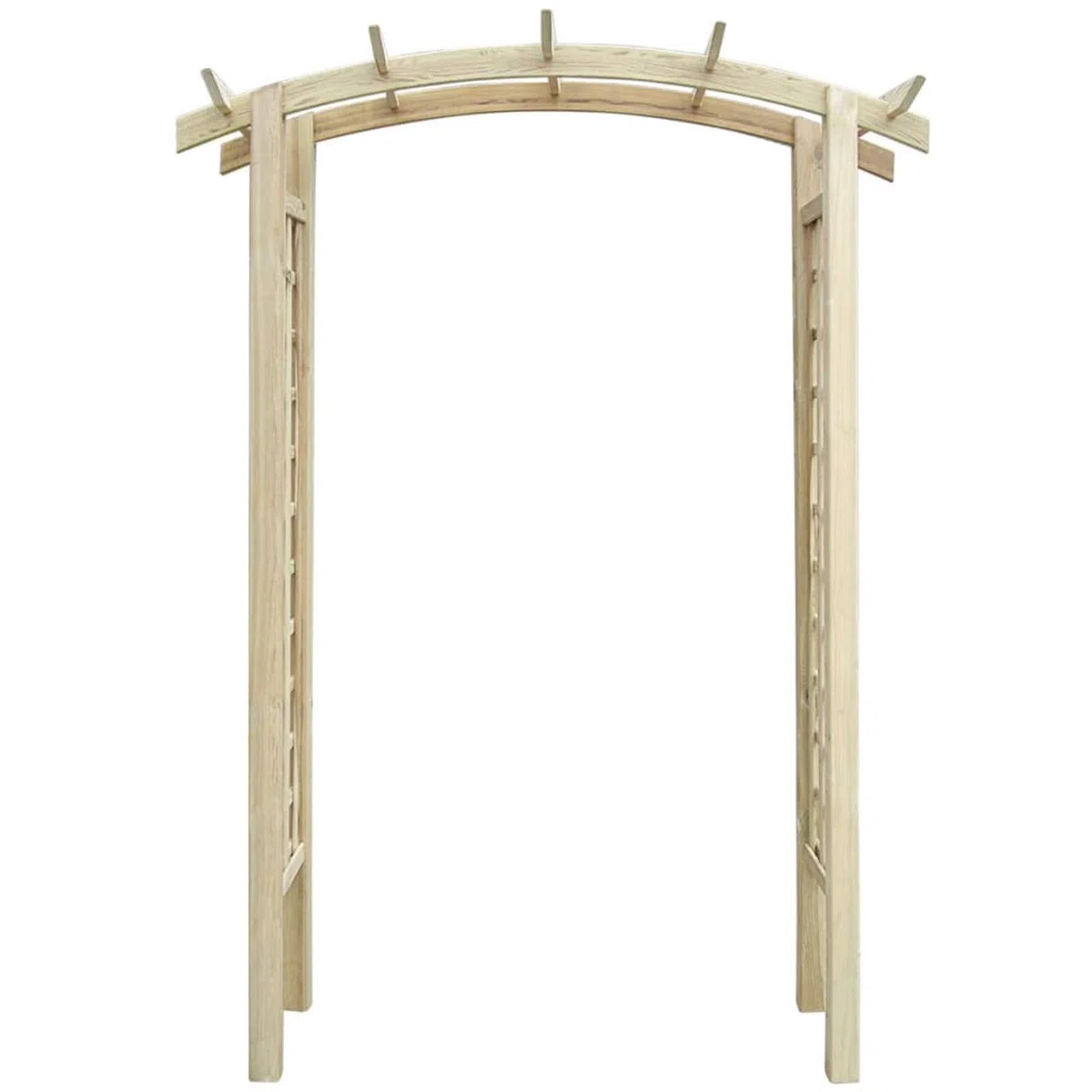 Drewniany łuk ogrodowy, pergola, krata, 150 x 50 x 220 cm, idealna do roślin pnących