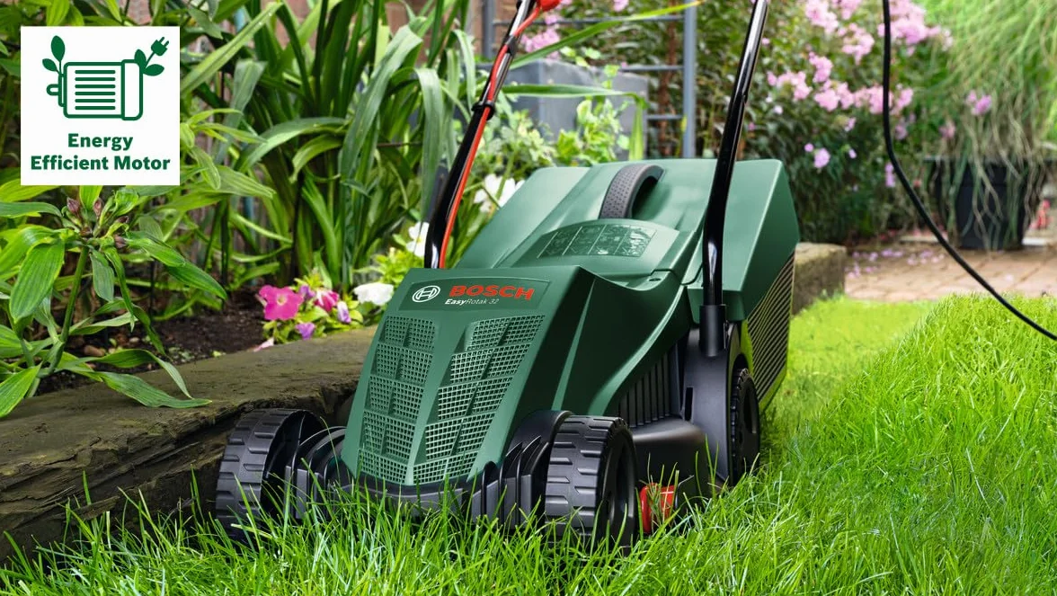 Bosch Kosiarka sieciowa EasyRotak 32-235 silnik 1 200 W, szerokość cięcia: 32 cm, zbiornik na trawę 31 l, do mniejszych ogrodów