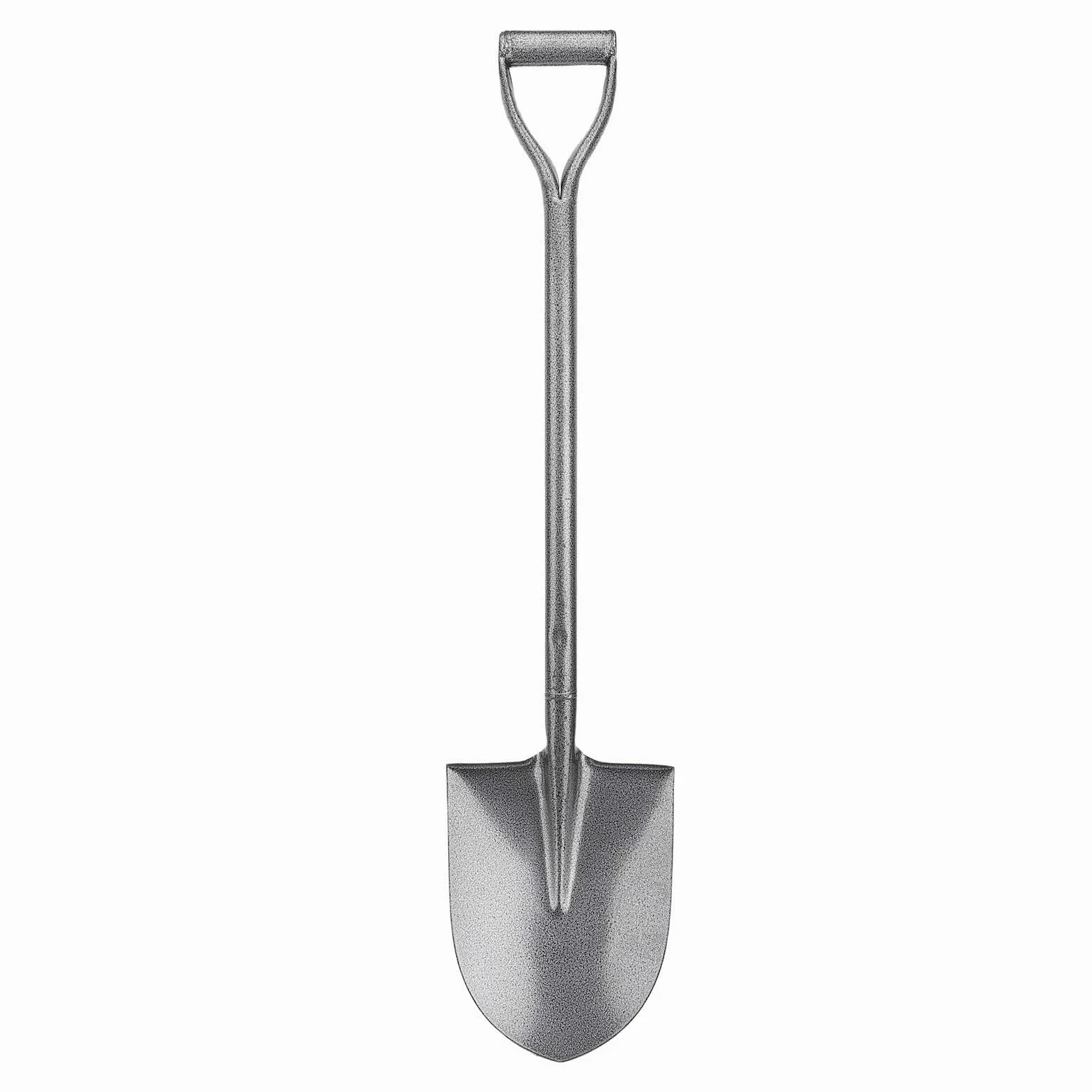 Marhynchus Mała łopata Łopata ze Stali Mn Wykonana w Całości z Metalu z Ergonomicznym Uchwytem w Kształcie Litery D, Wzmocniona Konstrukcja, Długość 100 Cm, Ostrze Punktowe do Kopania w Ogrodnictwie
