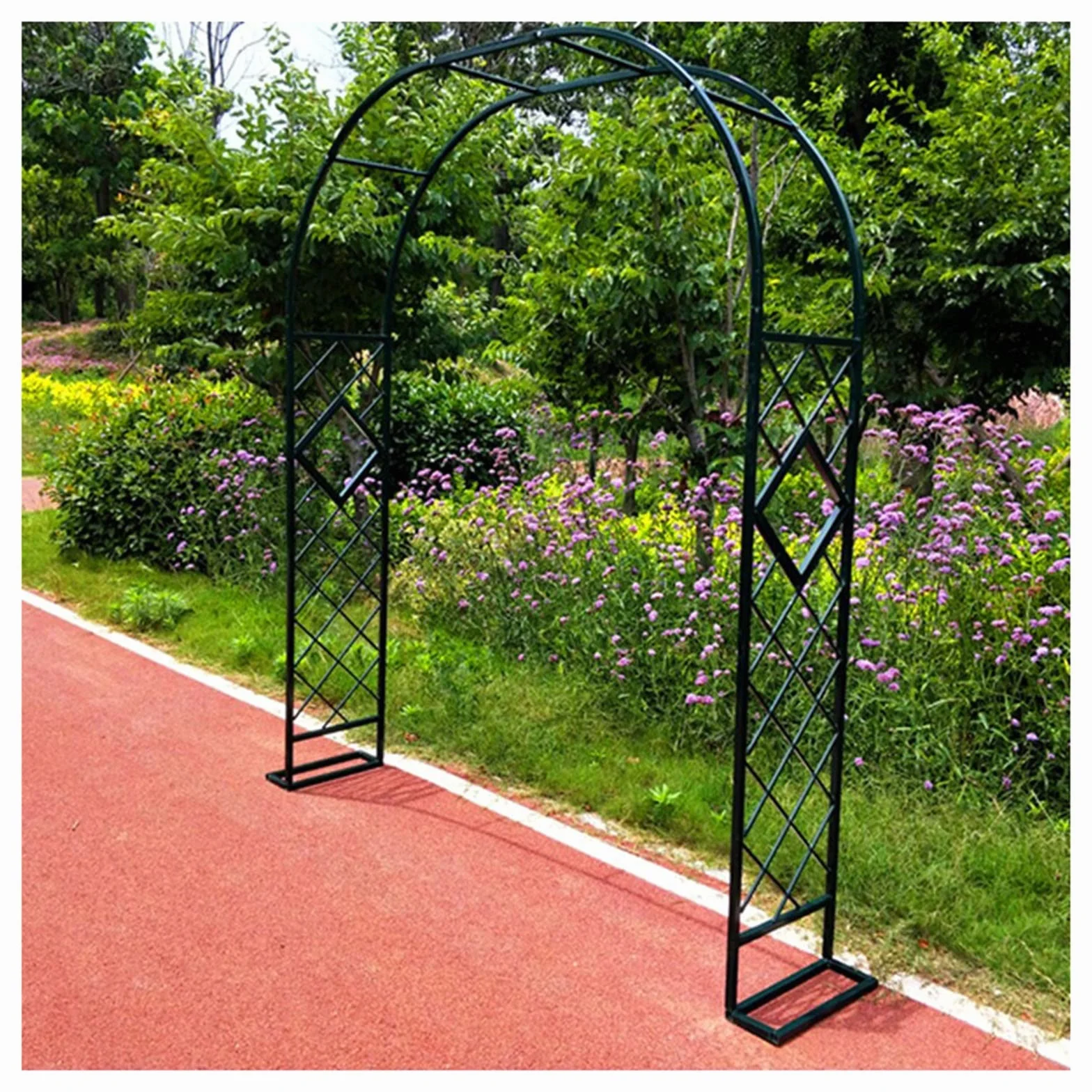 HASMI Łuk ogrodowy altana rama zielona 340 x 270 cm