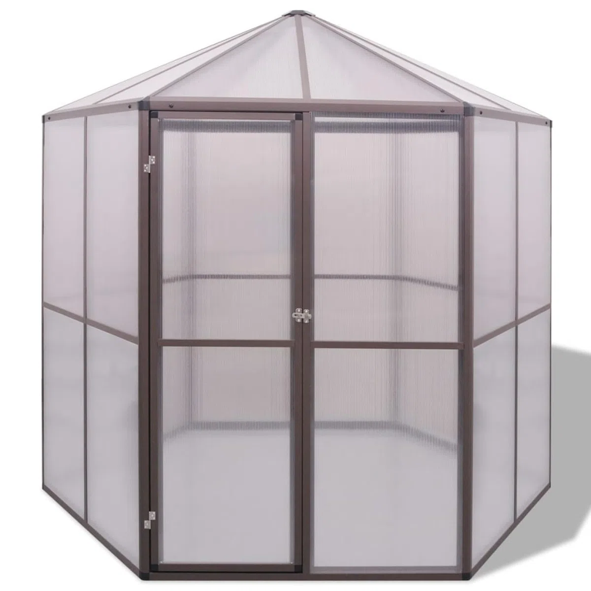 Homgoday Szklarnia ogrodowa, aluminiowa szklarnia 240 x 211 x 232 cm, szklarnia ogrodowa szklarnia ogród warzywny szklarnia balkonowa szklarnia szklarnia do roślin