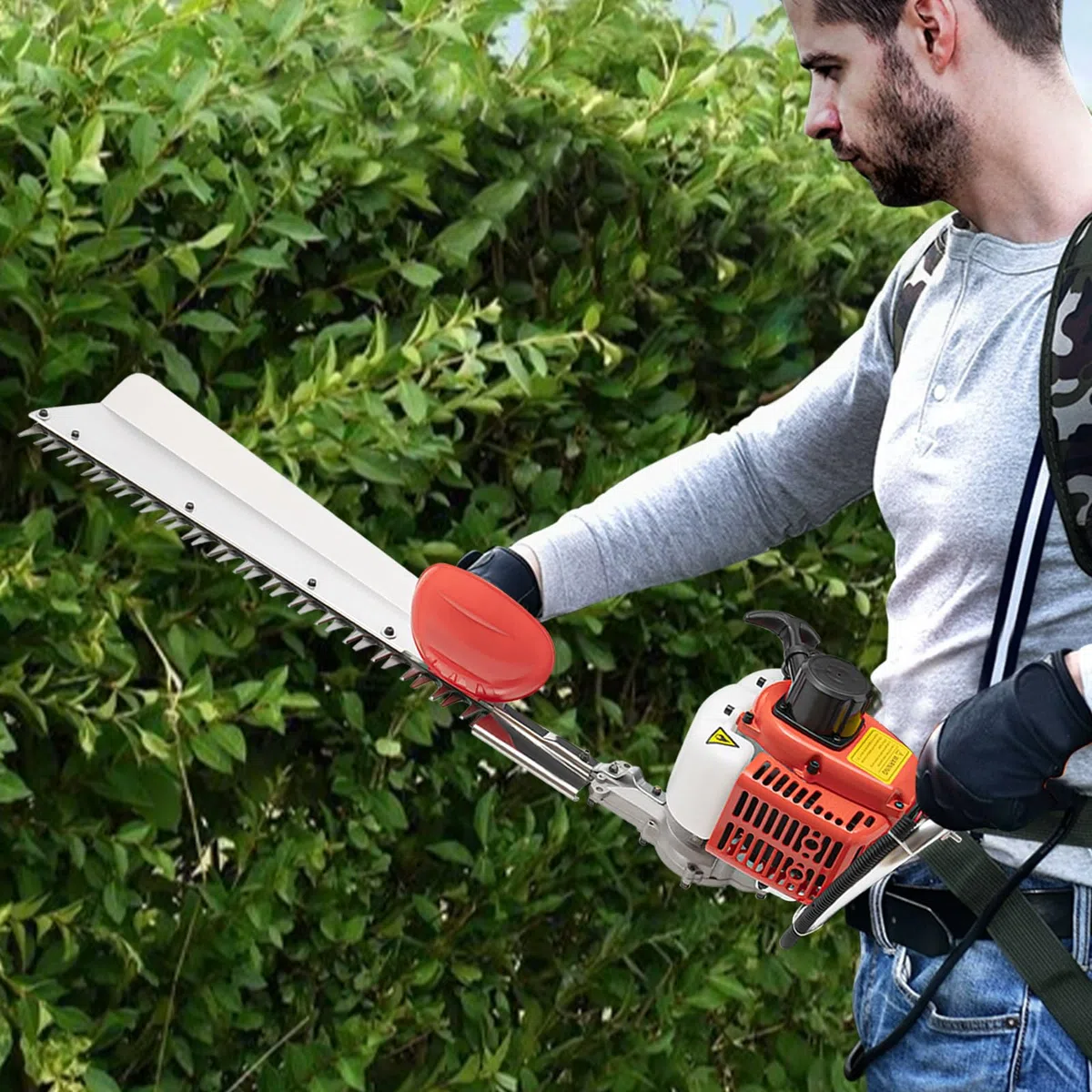 Elektryczne nożyce do żywopłotu, 6500 W, 7500 obr./min, elektryczne przycinarka do żywopłotu, długość ostrza 70 cm, nożyce do żywopłotu, przycinarka do żywopłotu i żywopłotu