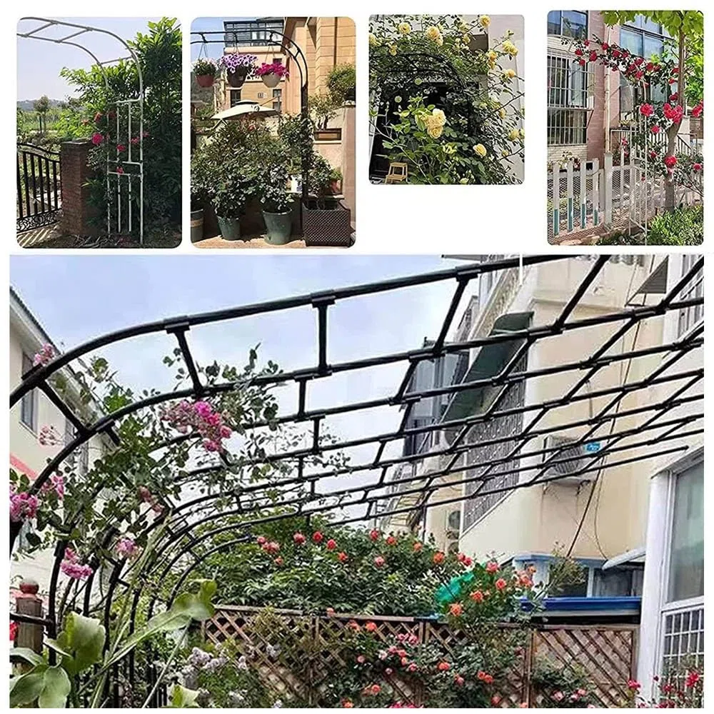 Metalowa kratka ogrodowa do roślin pnących regulowana szerokość 60-300 cm 240 cm wysokie wsparcie dla winorośli i kwiatów zielona pera design idealna dekoracja na zewnątrz