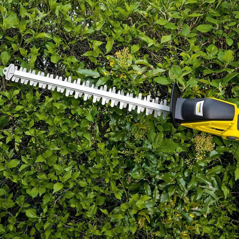 Kärcher akumulatorowe nożyce na wysięgniku do żywopłotu PHG 18-45 Battery (wersja bez akumulatora i ładowarki) kompatybilna z platformą bateryjną, bezprzewodowe nożyce teleskopowe do żywopłotu