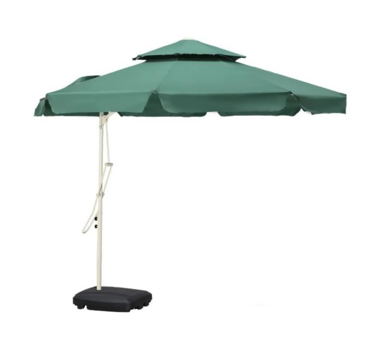 Parasol Zewnętrzny Parasol Ogrodowy Duży Parasol O Długości 8,2 Stopy Z Podstawą Parasol Zewnętrzny Na Dziedzińcu Parasol Ogrodowy Parasol Plażowy Kwadratowy Parasol Z Podwójnym Blatem Parasol Tarasow