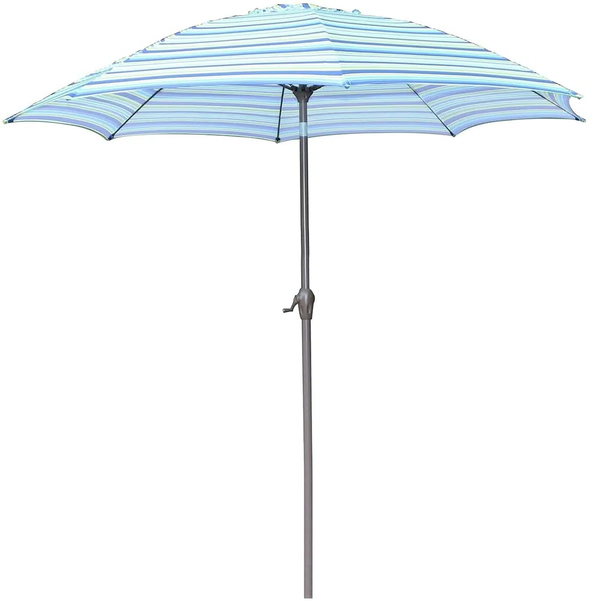 Parasol ogrodowy,Duży Parasol Parasol Pasiasty Parasol Patio, Parasol Plażowy, Wentylacja/Tilt/Korba/8 Żeber, Na Zewnątrz Na Podwórko/Ogród Parasol Stołowy