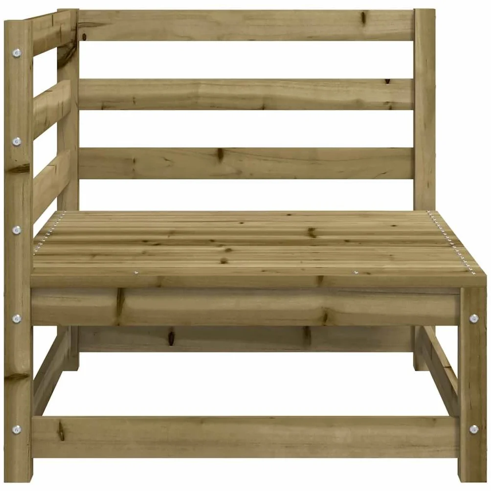 vidaXL Ogrodowa sofa narożna, 70x70x67 cm, impregnowane drewno sosnowe, kanapa ogrodowa, kanapa modułowa, siedzisko modułowe, siedzisko do ogrodu