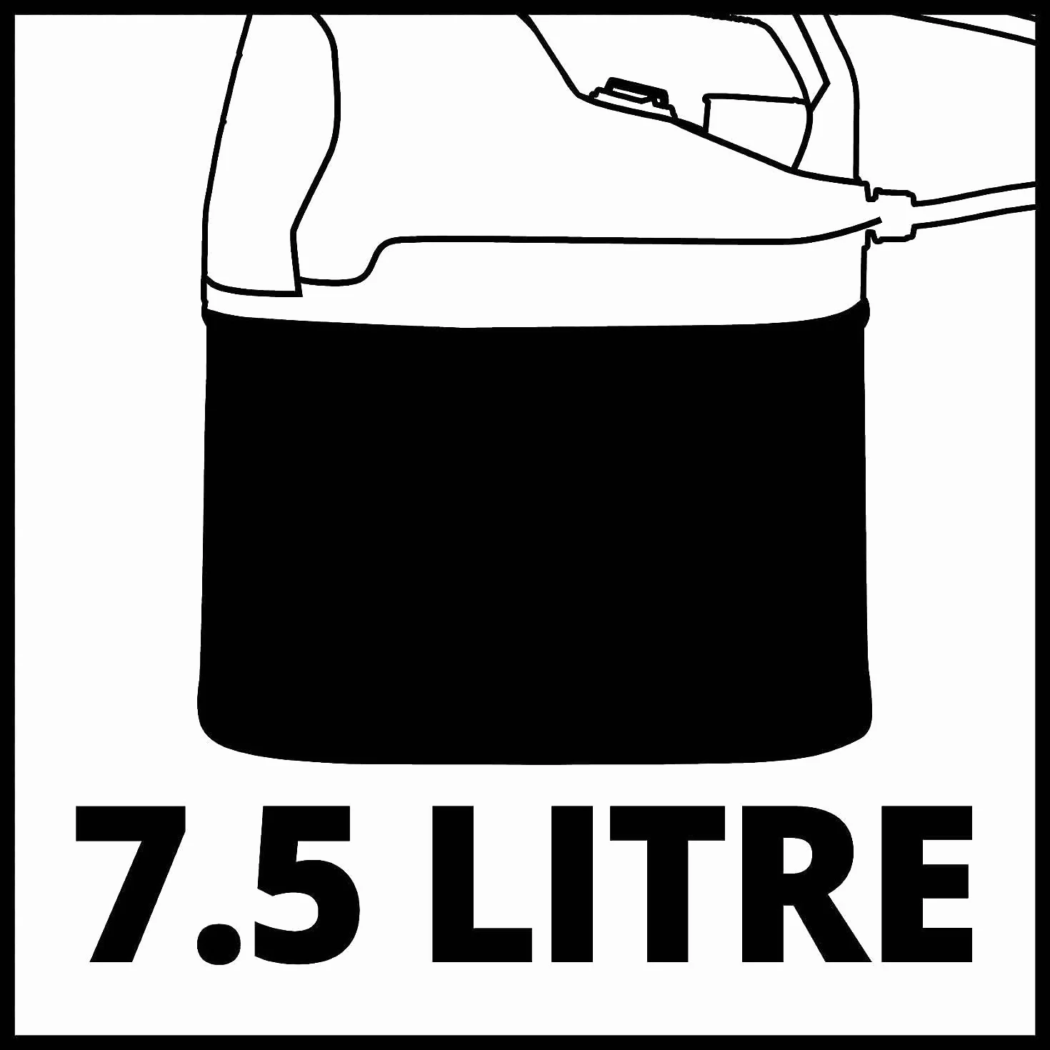 Einhell Opryskiwacz Ge-Ws 18/75 7,5 l Czarny Czerwony